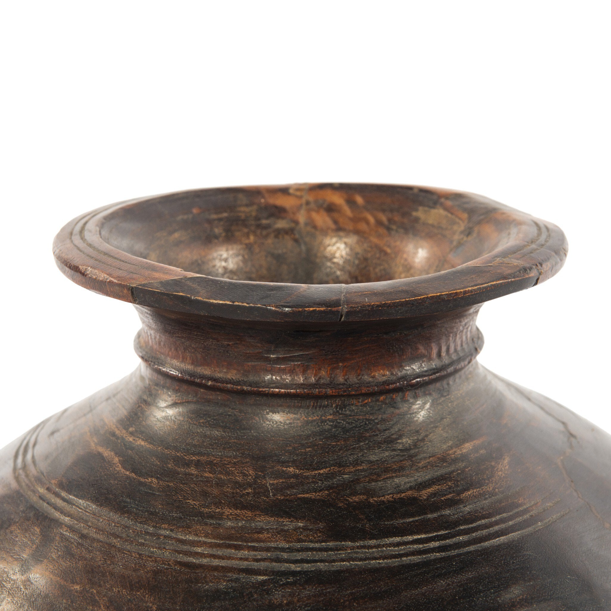 Four Hands Found Wooden Jar — Reclaimed Natural