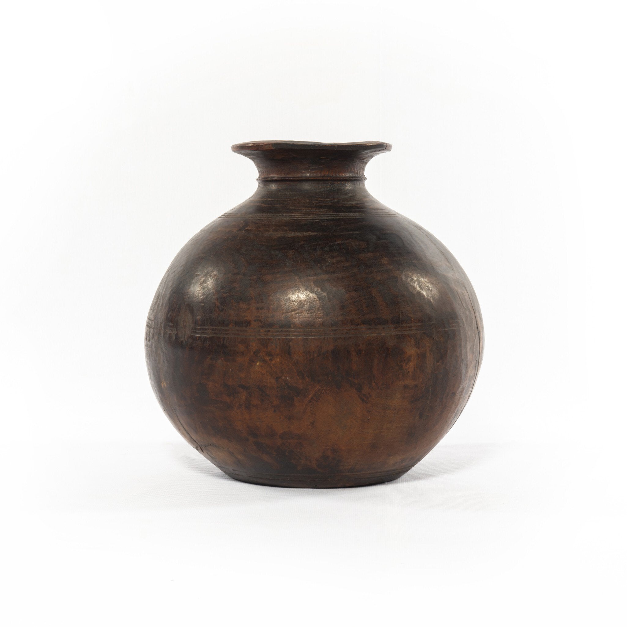 Four Hands Found Wooden Jar — Reclaimed Natural