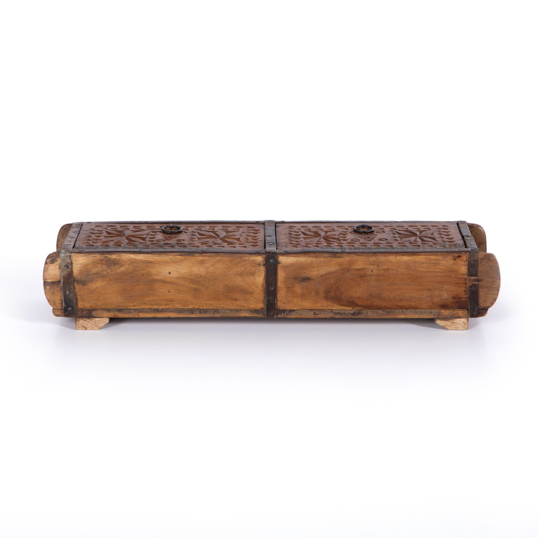 Four Hands Found Carved Box — Reclaimed Natural