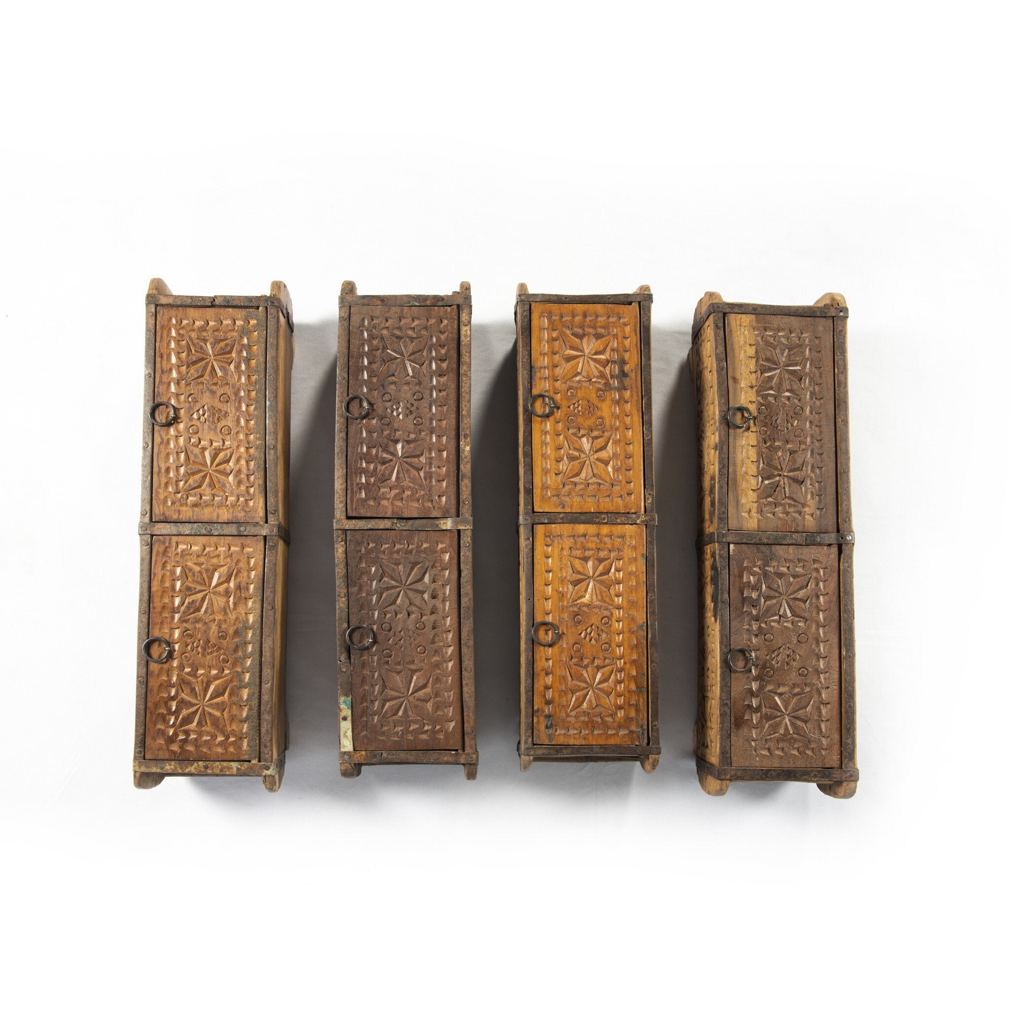 Four Hands Found Carved Box — Reclaimed Natural