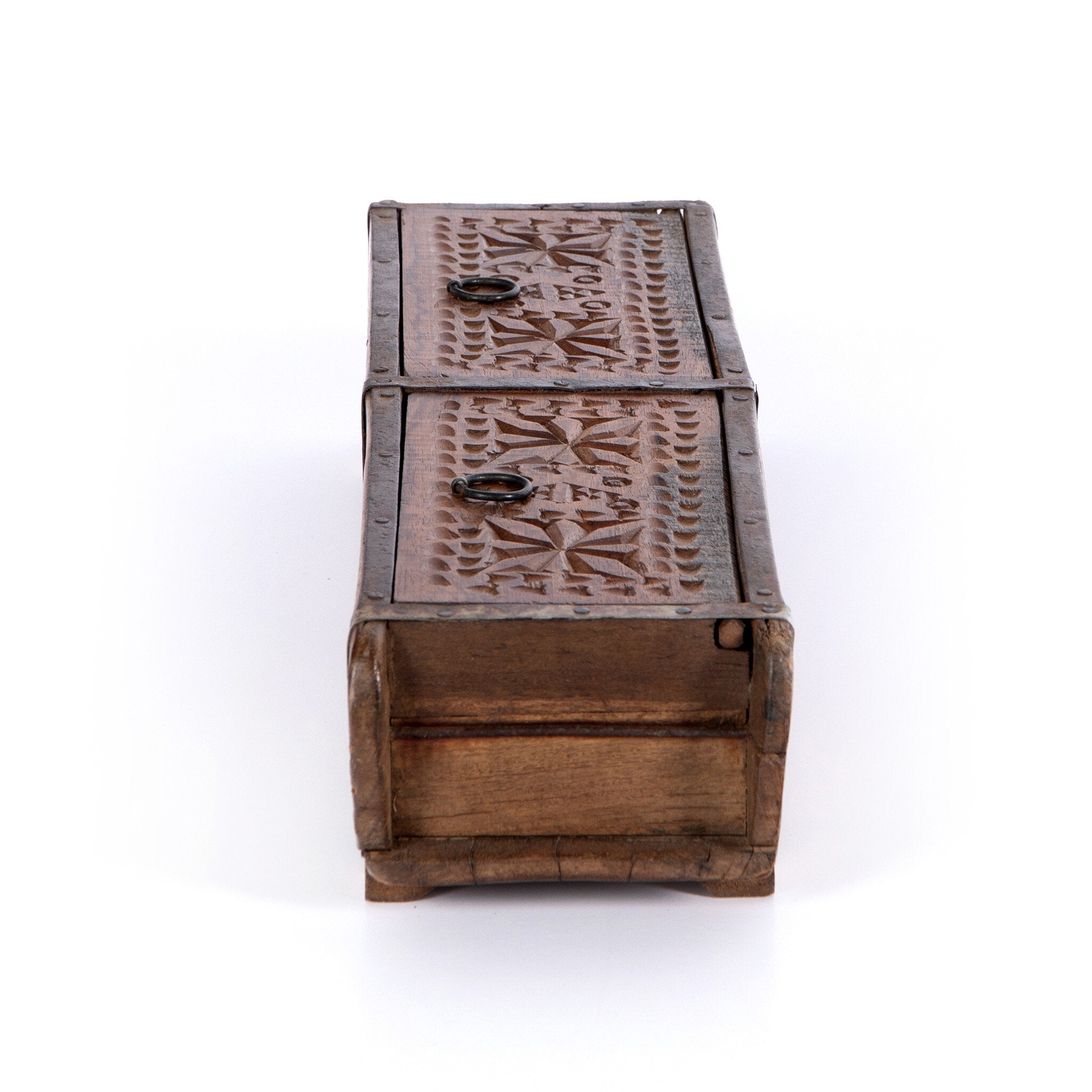 Four Hands Found Carved Box — Reclaimed Natural