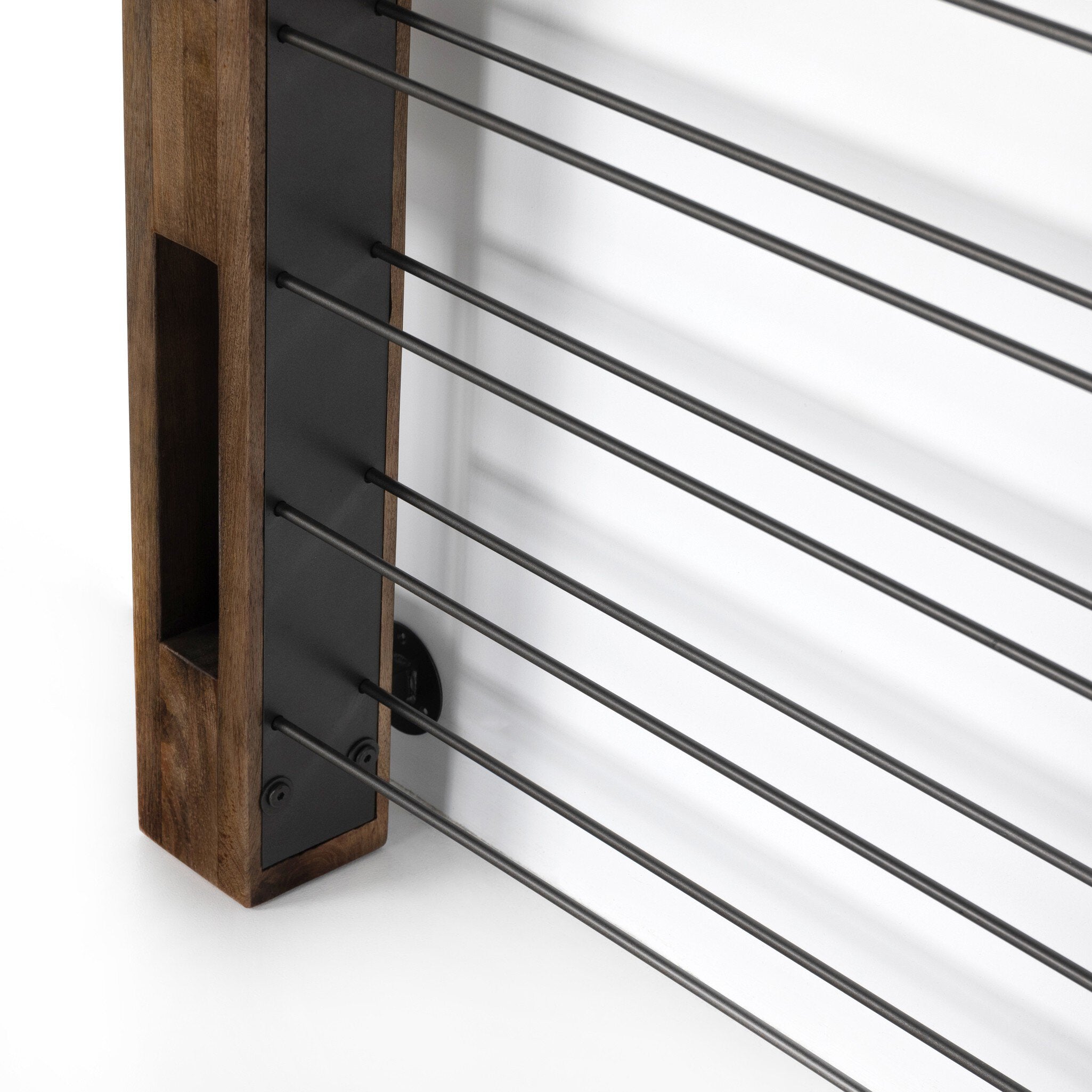 Four Hands Ortega Wine Rack — Smoked Mango-Gunmetal