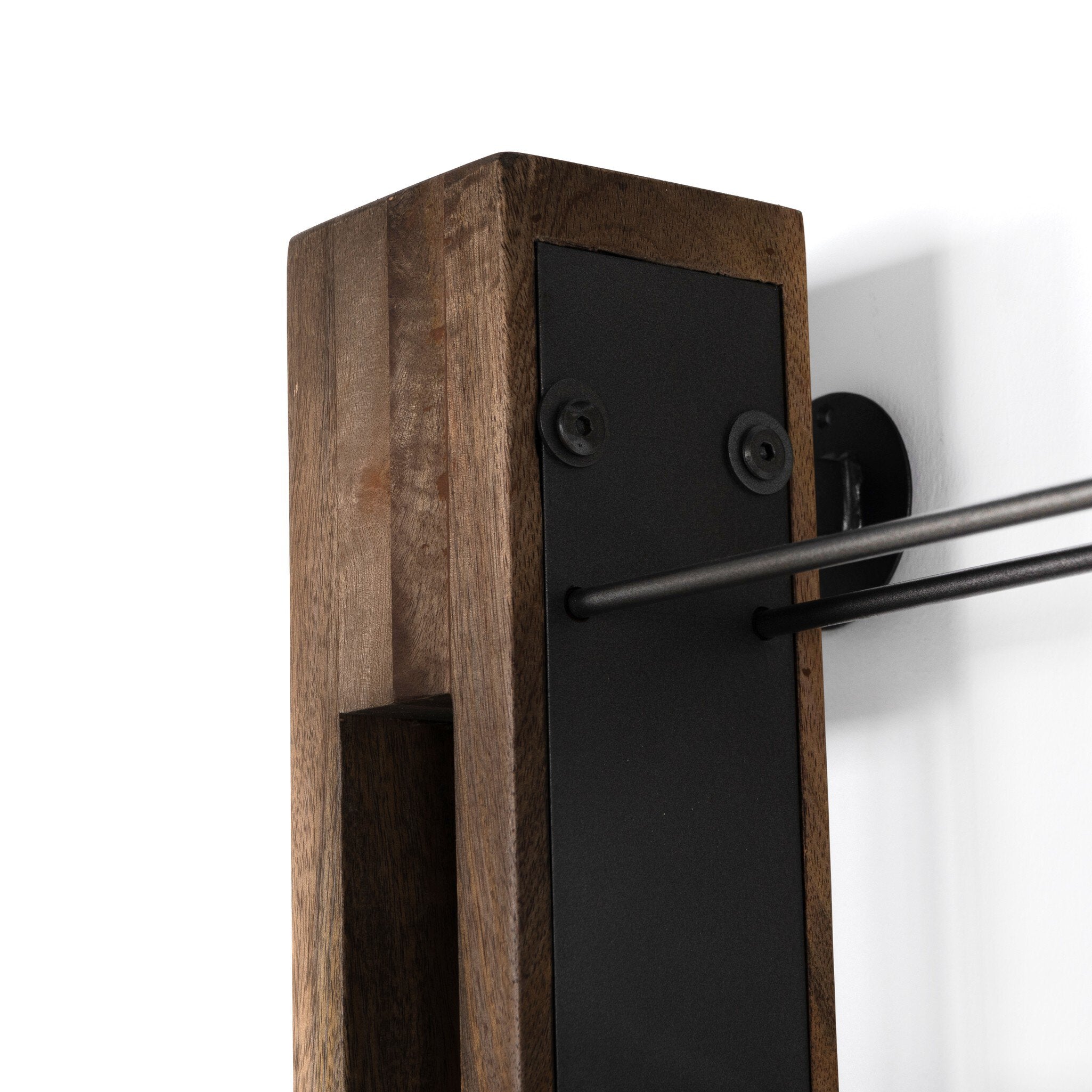 Four Hands Ortega Wine Rack — Smoked Mango-Gunmetal