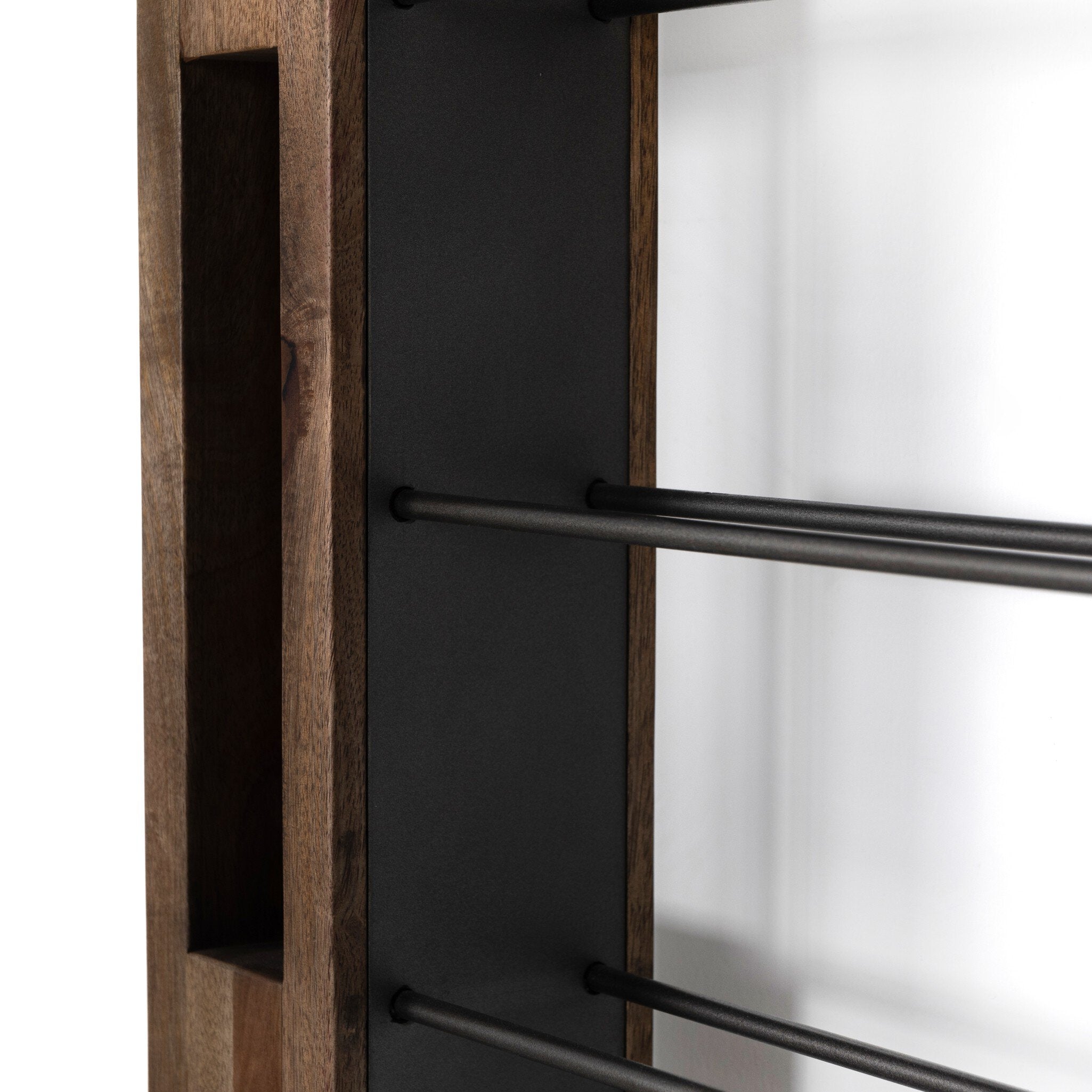 Four Hands Ortega Wine Rack — Smoked Mango-Gunmetal