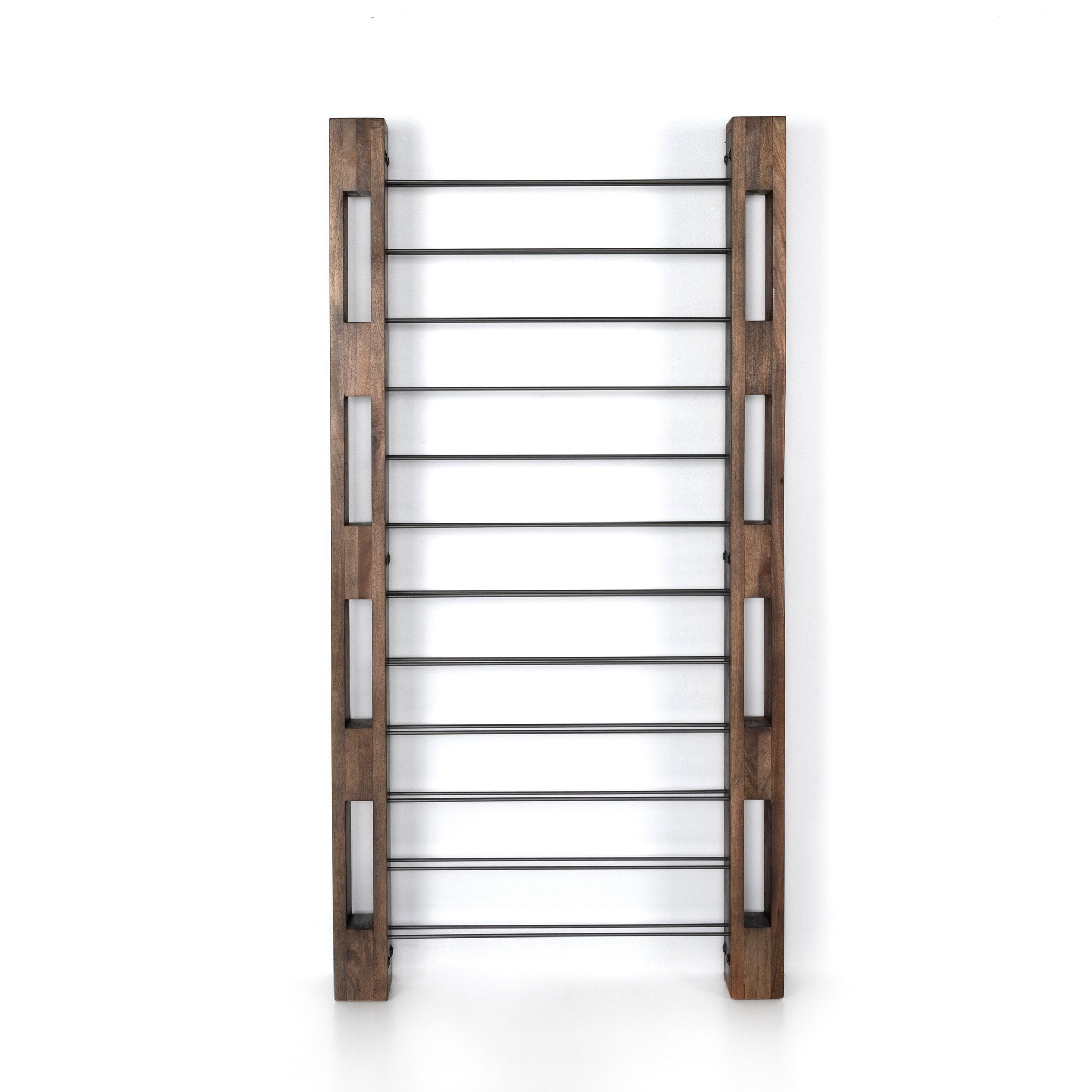 Four Hands Ortega Wine Rack — Smoked Mango-Gunmetal