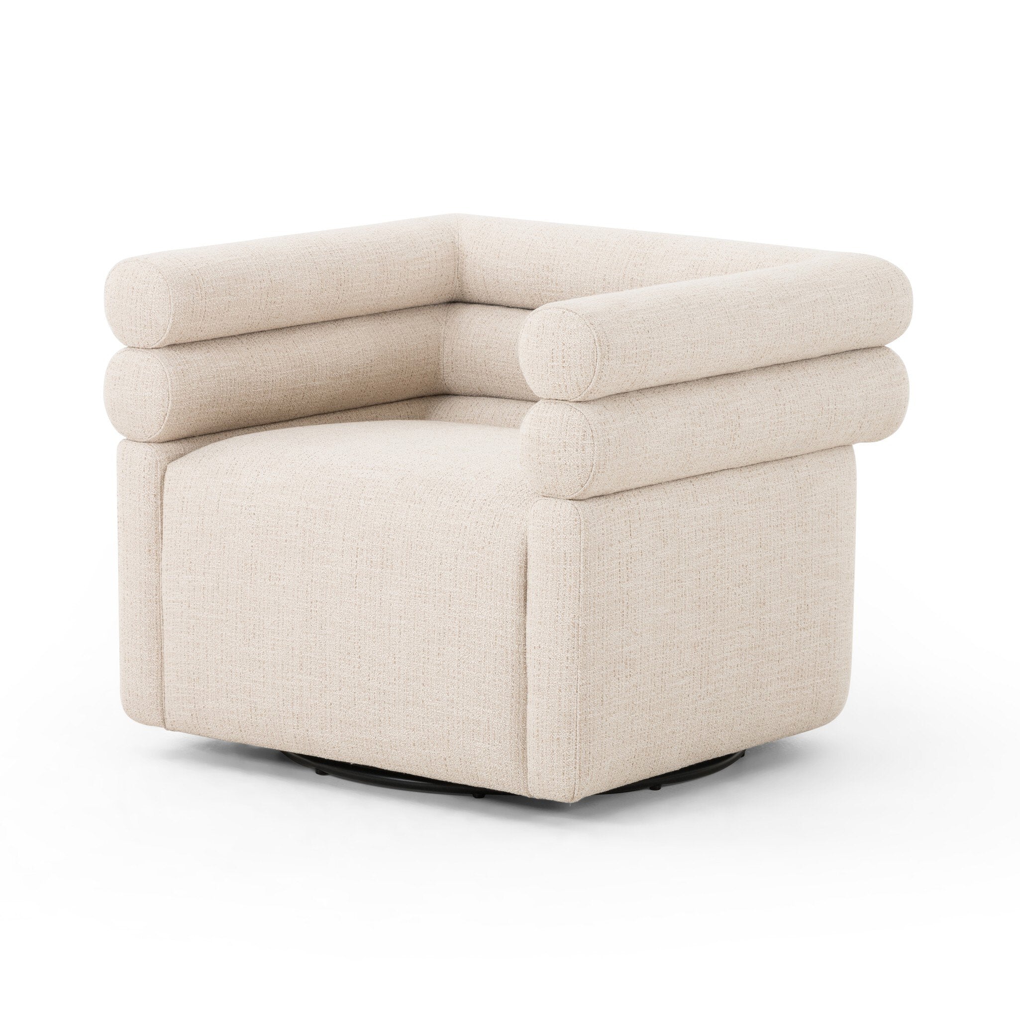 Four Hands Evie Swivel Chair — Hampton Cream