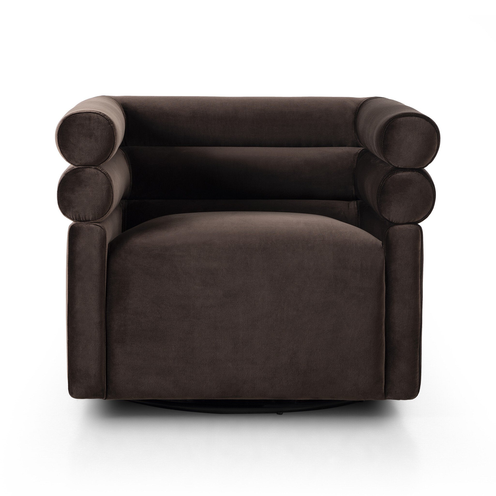 Four Hands Evie Swivel Chair — Surrey Cocoa