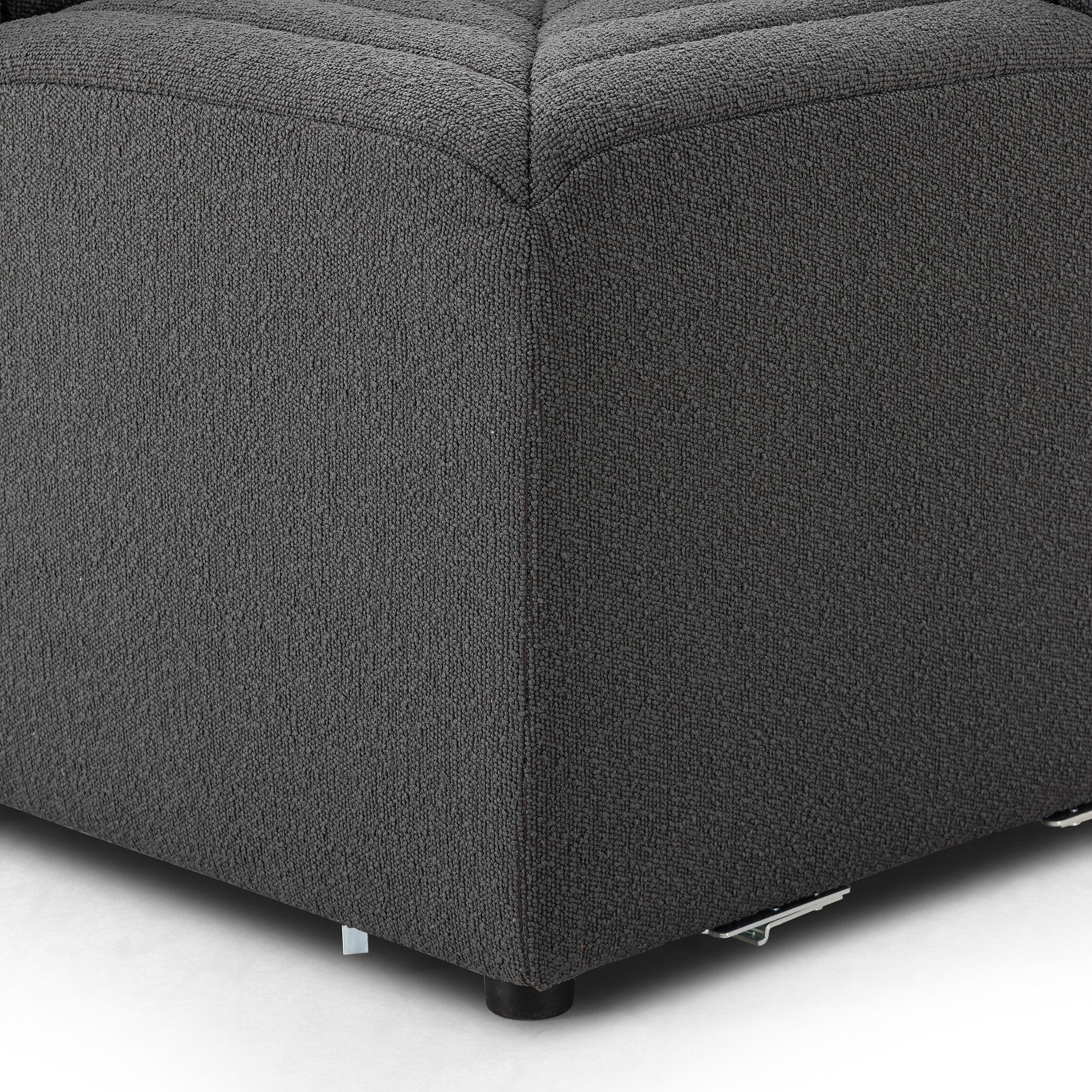Four Hands Build Your Own: Augustine Dining Banquette — FIQA Boucle Charcoal