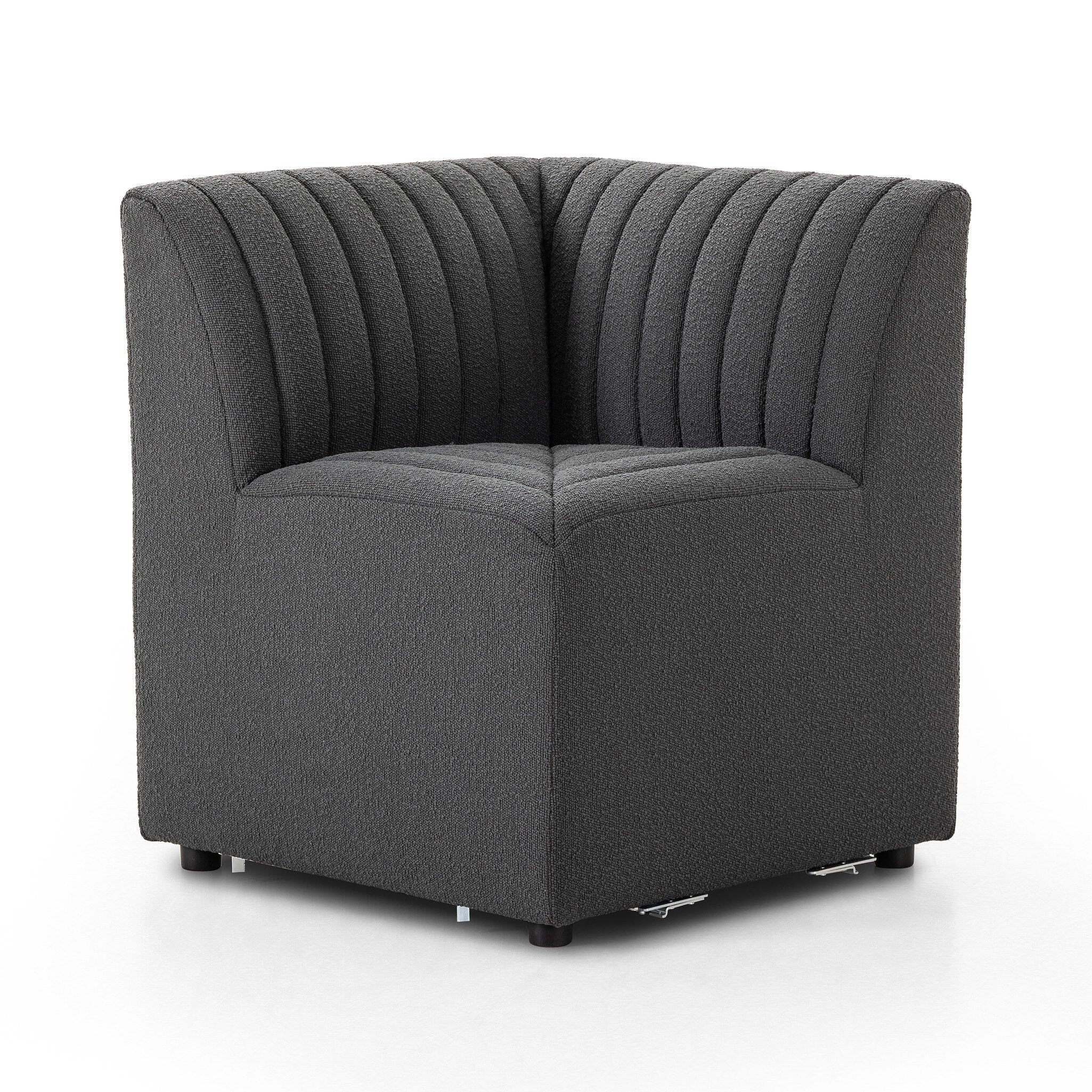 Four Hands Build Your Own: Augustine Dining Banquette — FIQA Boucle Charcoal