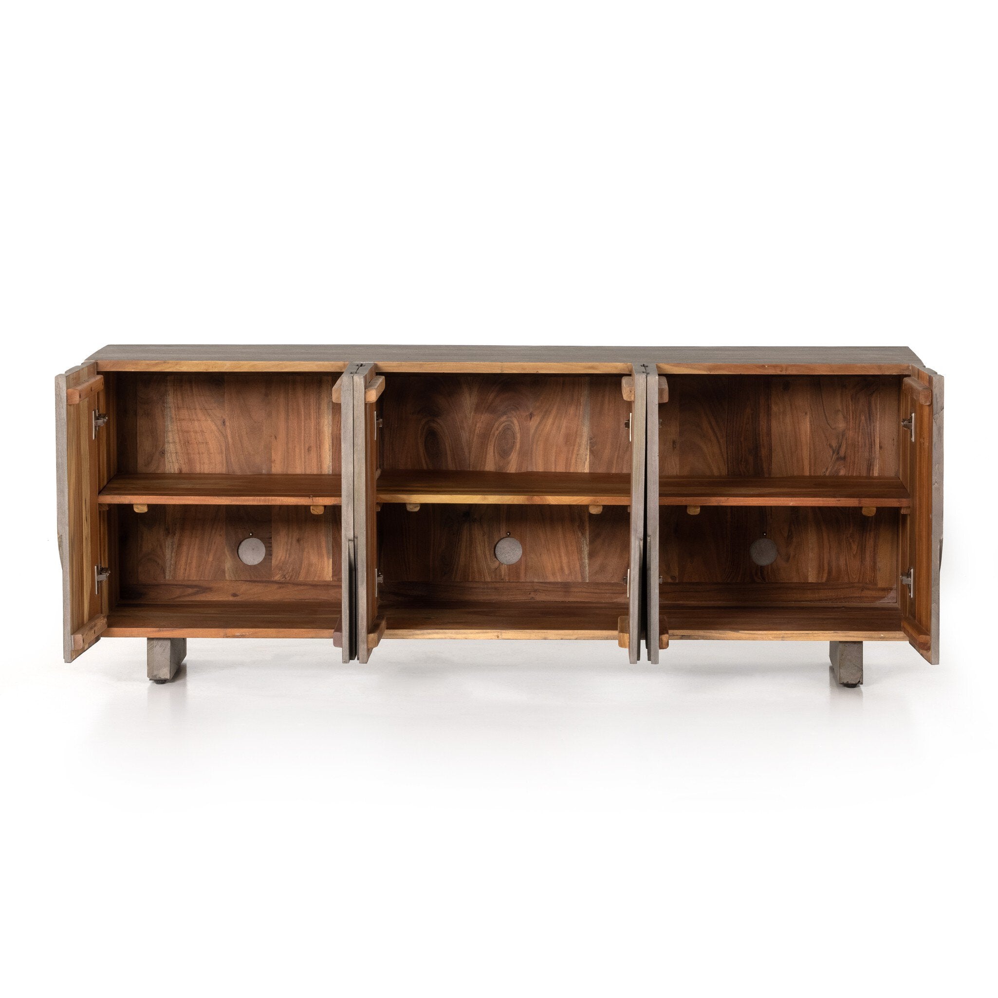 Four Hands Rivka Media Console — Aged Grey