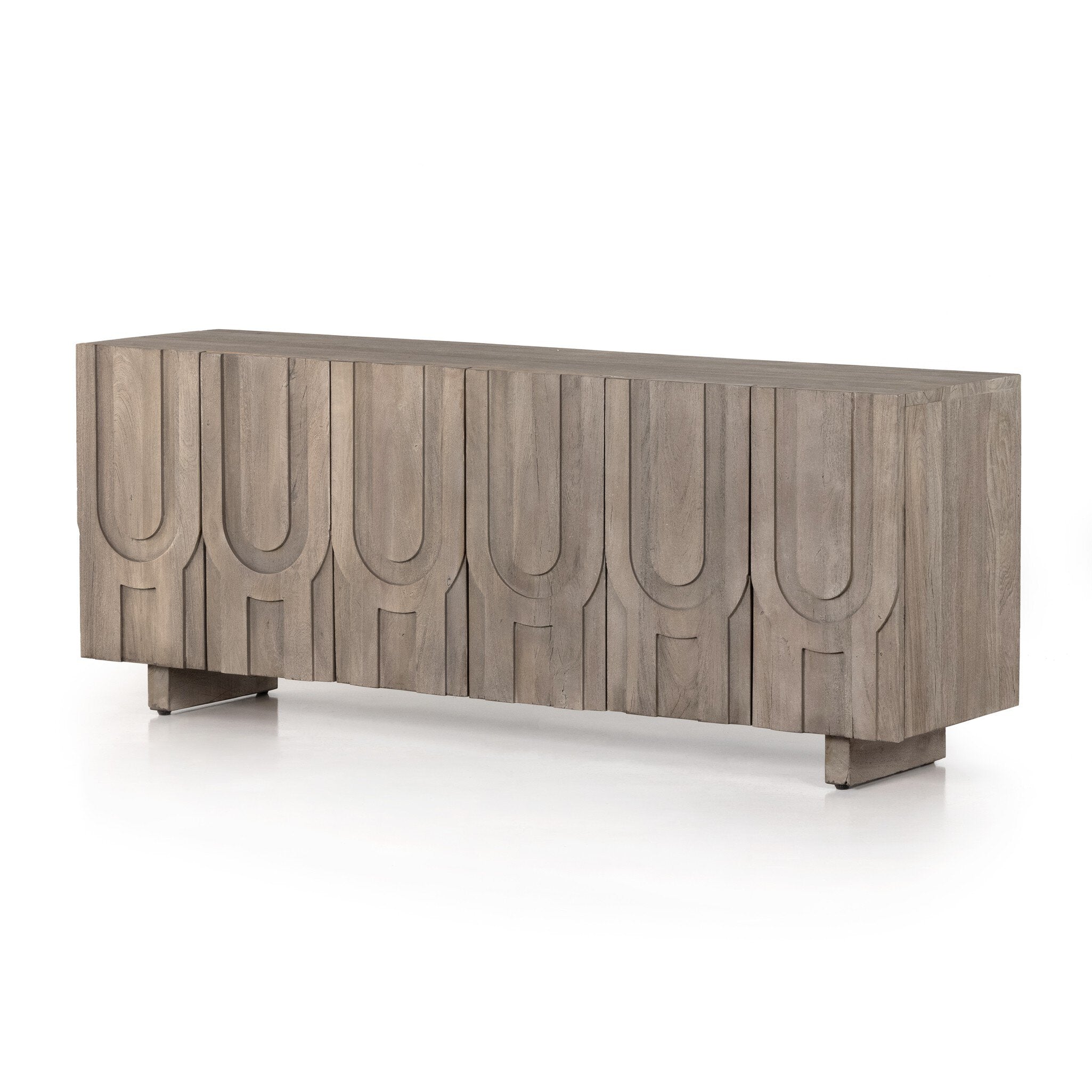Four Hands Rivka Media Console — Aged Grey