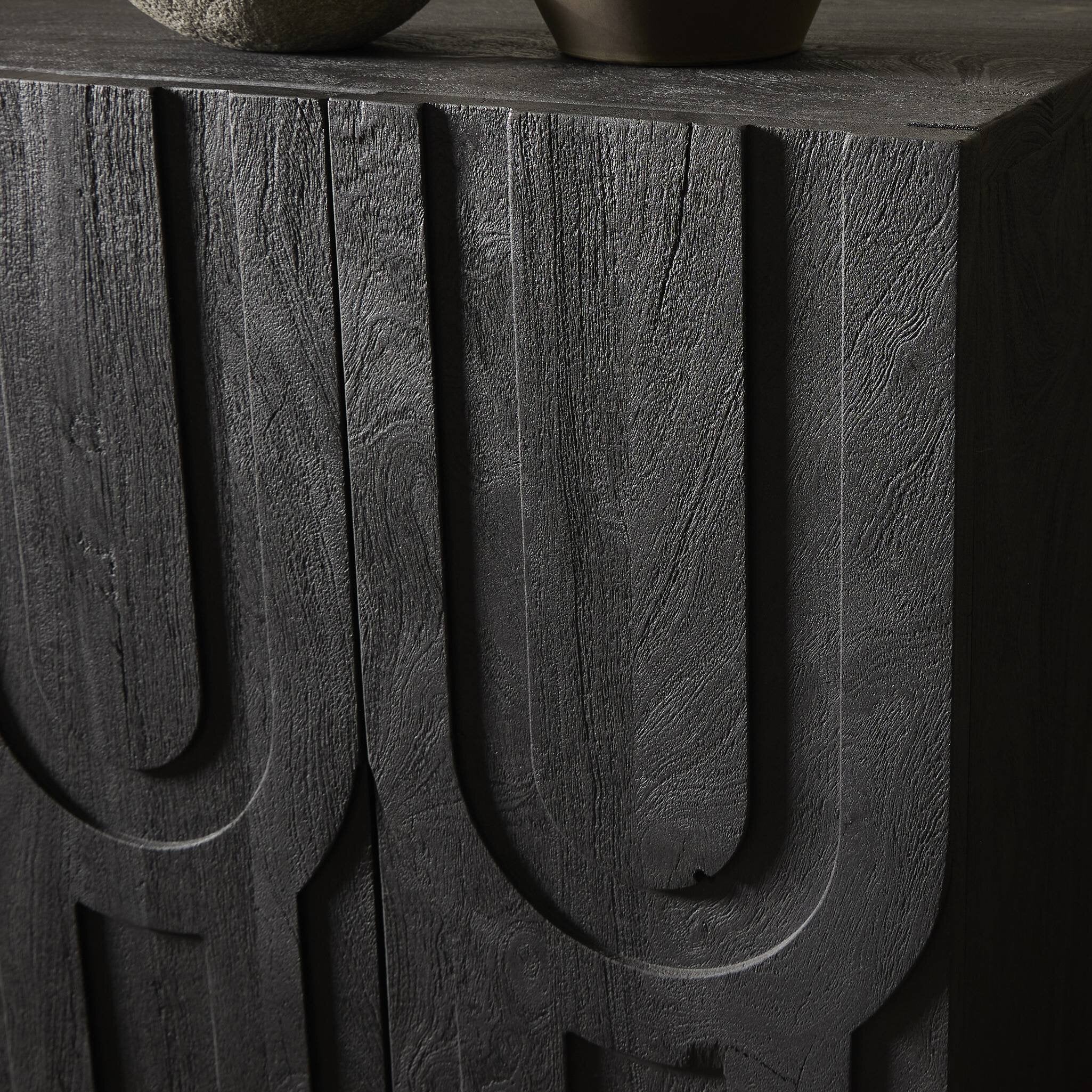 Four Hands Rivka Media Console — Dark Totem