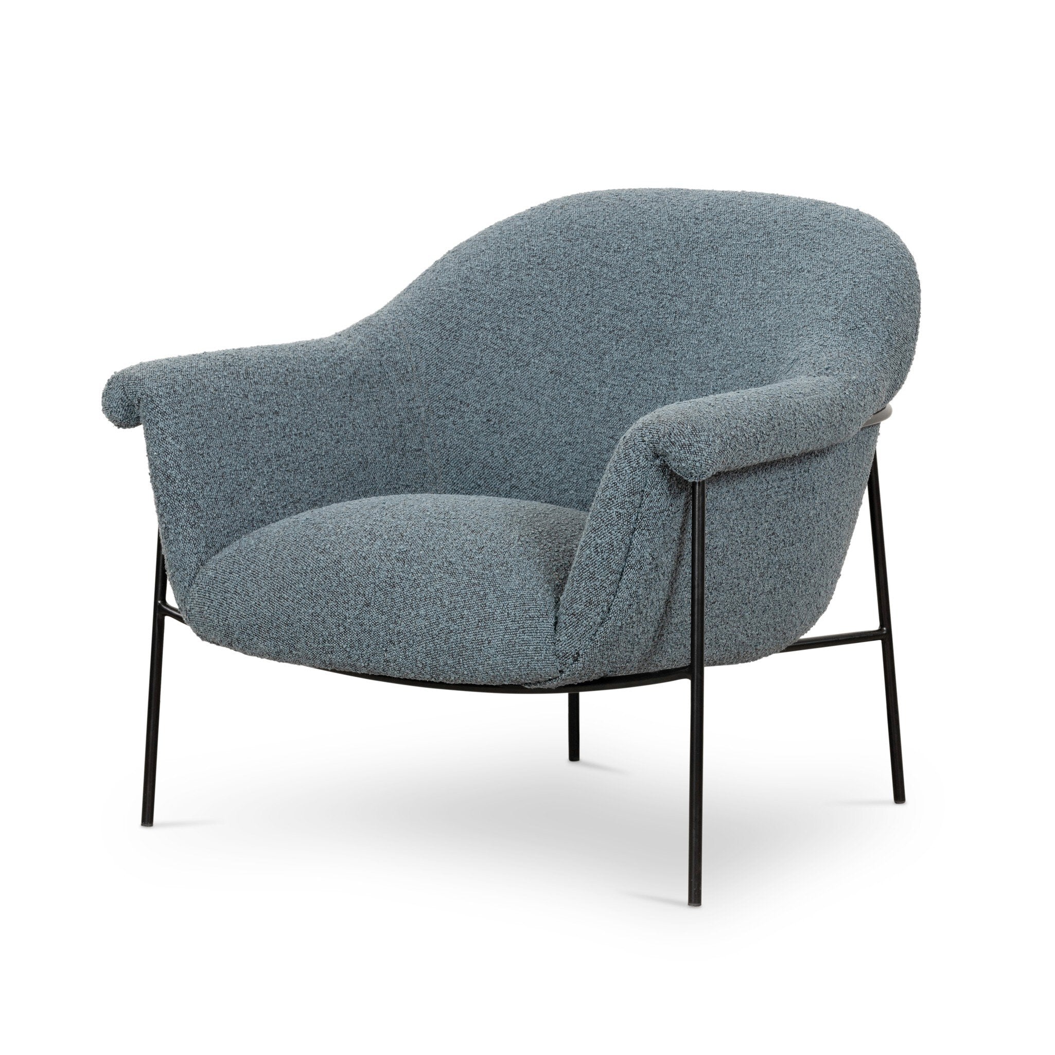 Four Hands Suerte Chair — Knoll Sky-Matte Ebony