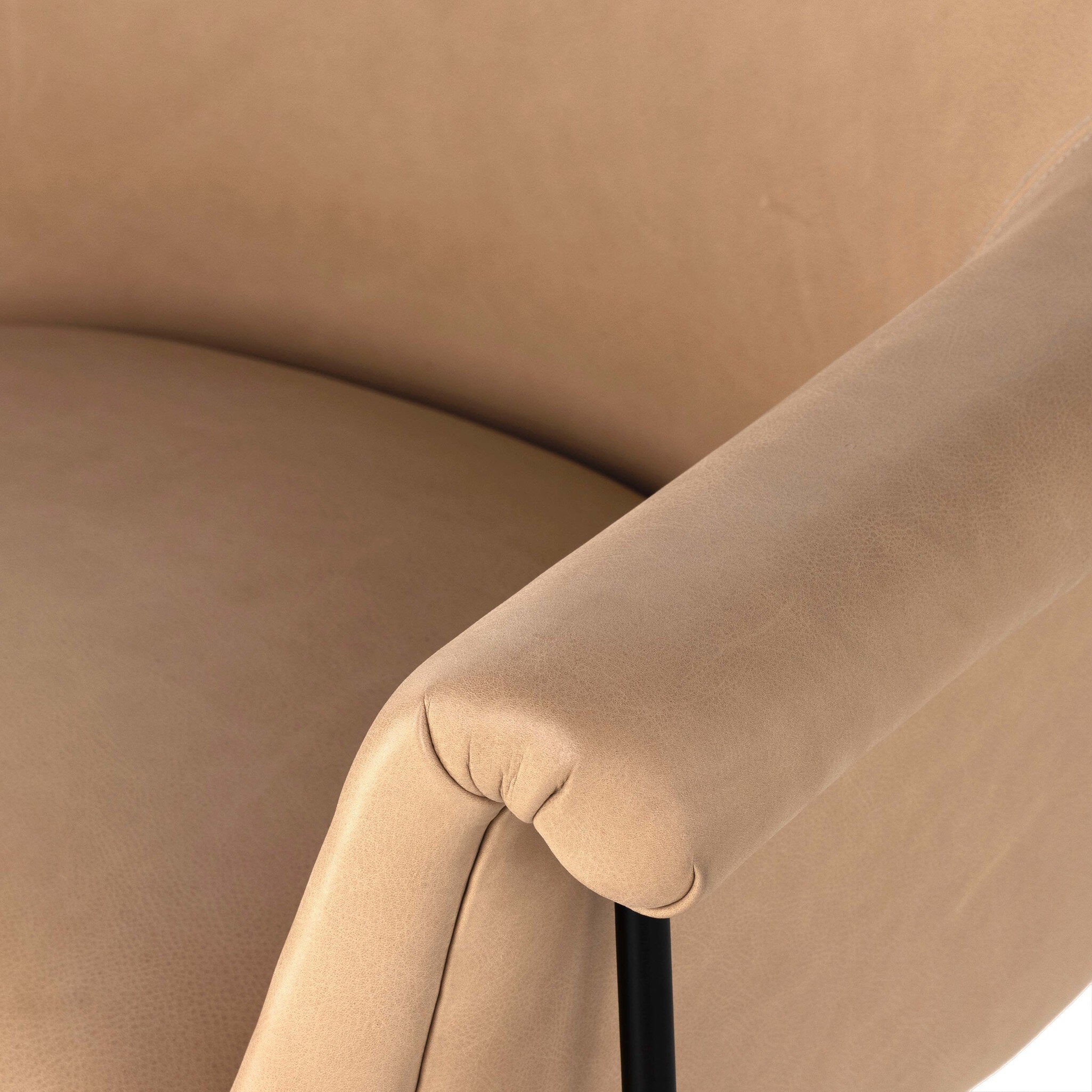 Four Hands Suerte Chair — Palermo Nude-Matte Ebony