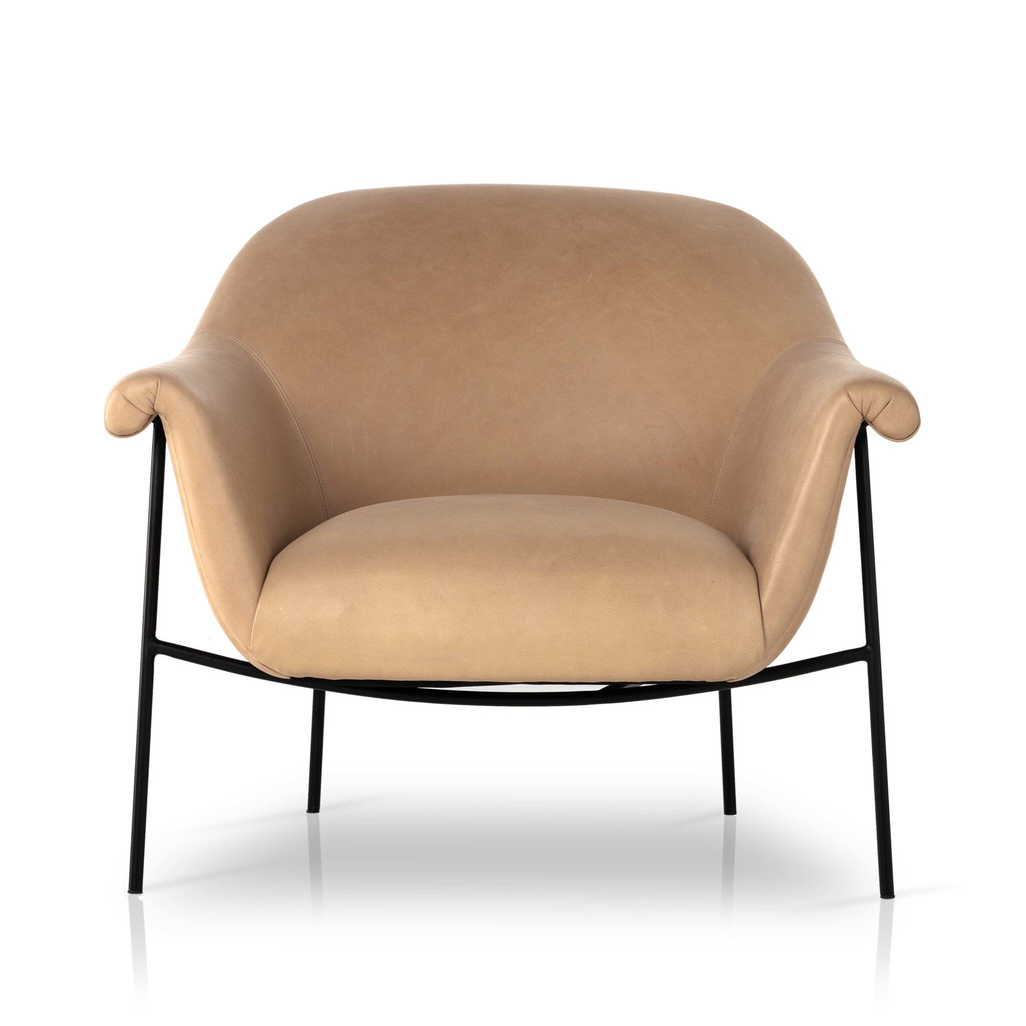 Four Hands Suerte Chair — Palermo Nude-Matte Ebony