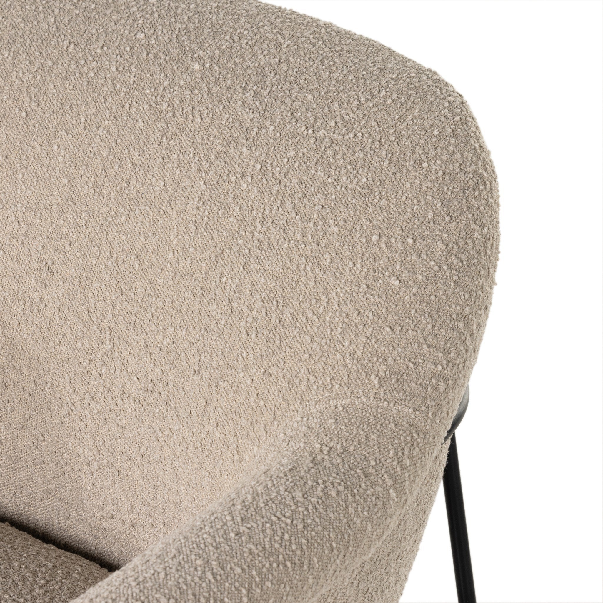 Four Hands Suerte Chair — Knoll Sand-Matte Ebony