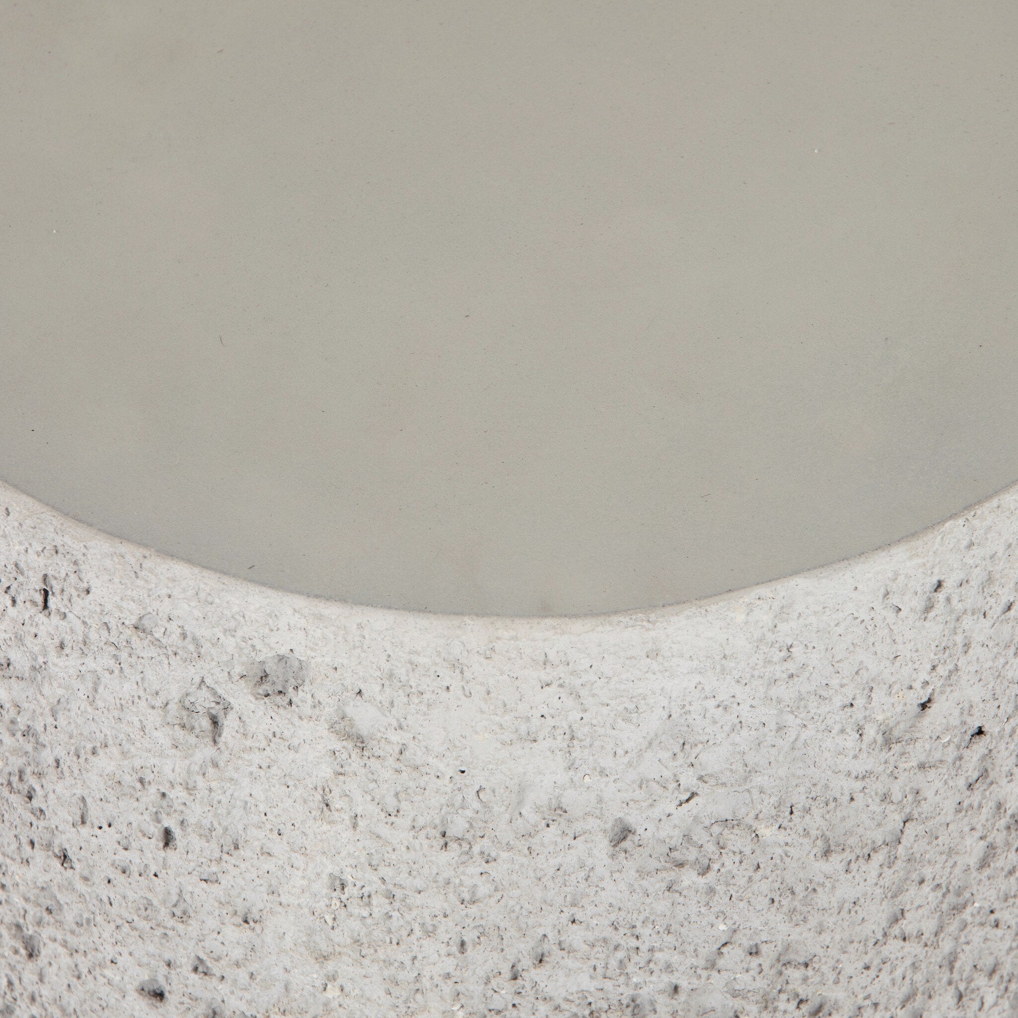Four Hands Otero Outdoor Tapered End Table — Blanc Stone-Matte Stone