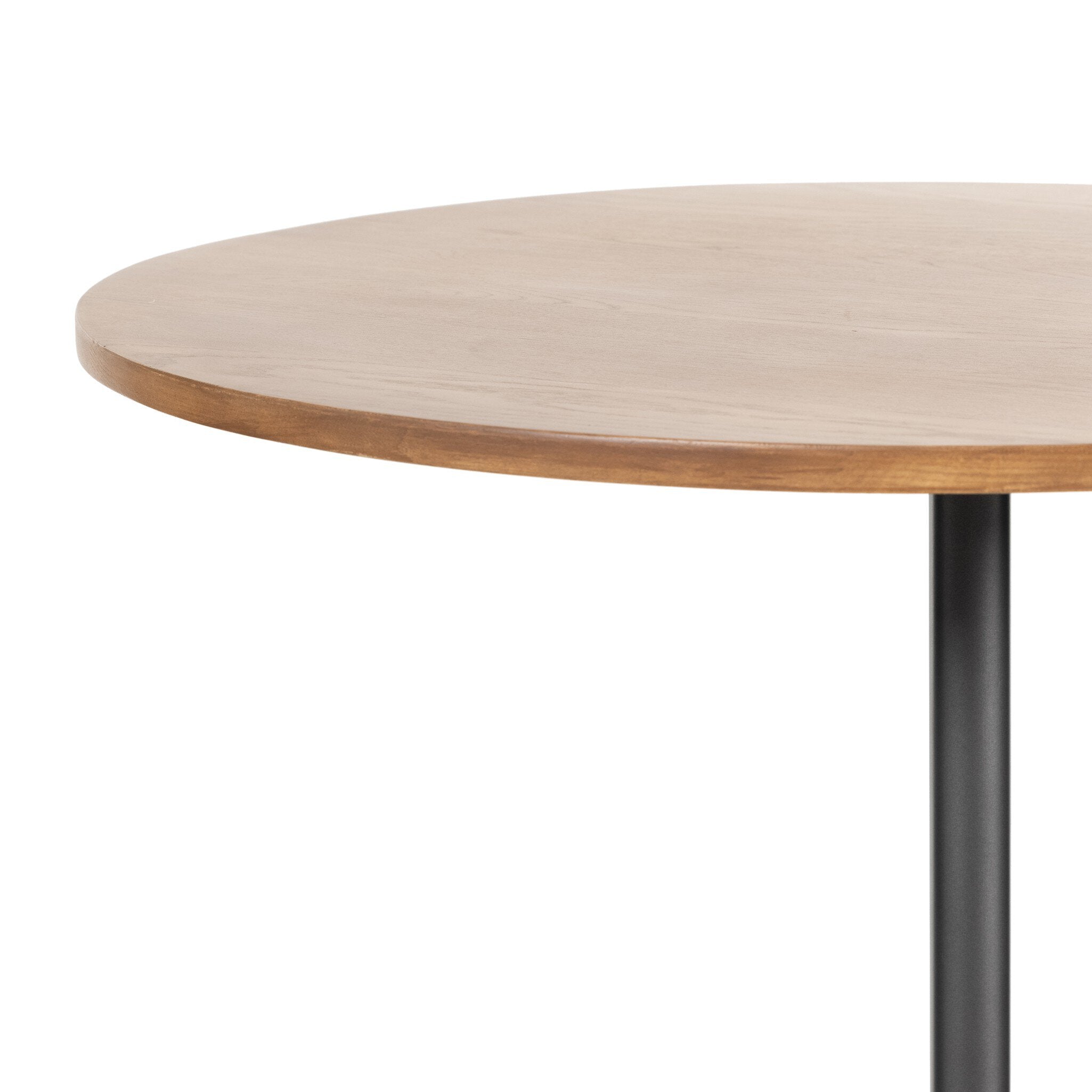 Four Hands Faye Bar + Counter Table — Dark Natural Oak-Antique White Marble-Dark Gunmetal-Bar