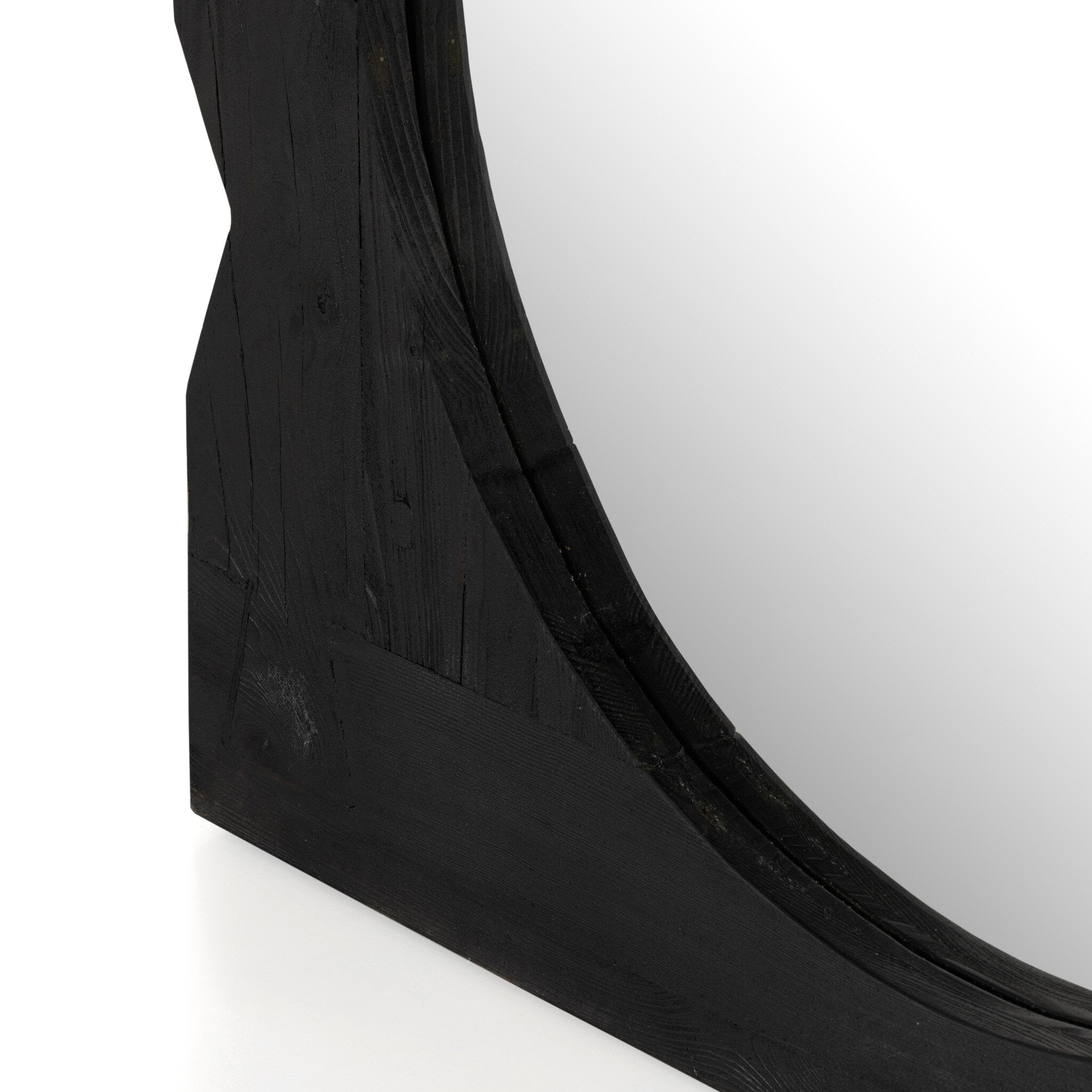 Four Hands Aldrik Mirror — Black Reclaimed Pine