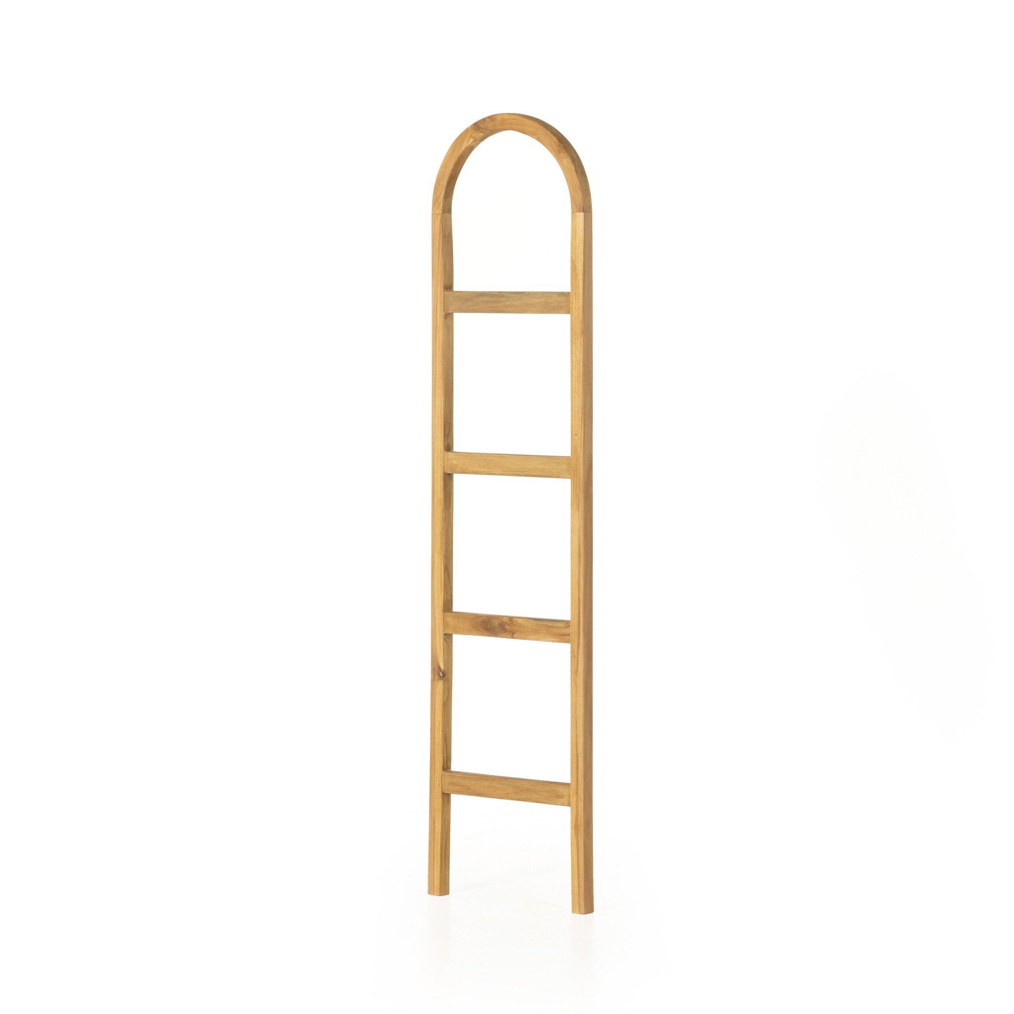 Four Hands Arched Ladder — Natural Teak