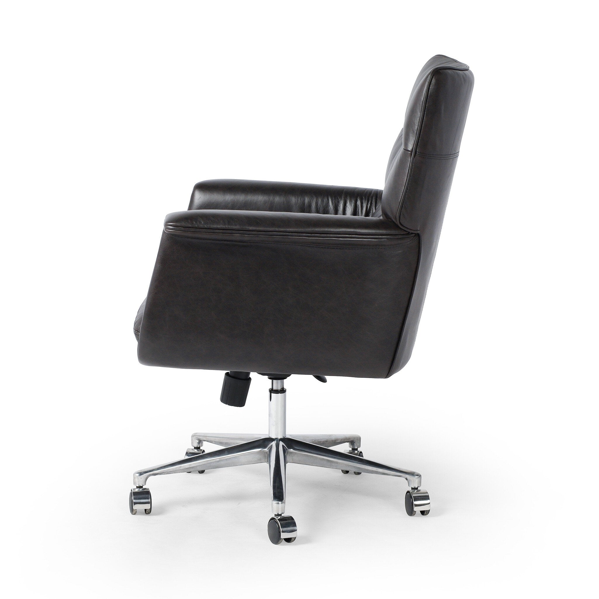 Four Hands Humphrey Desk Chair — Sonoma Black-Polished Aluminum