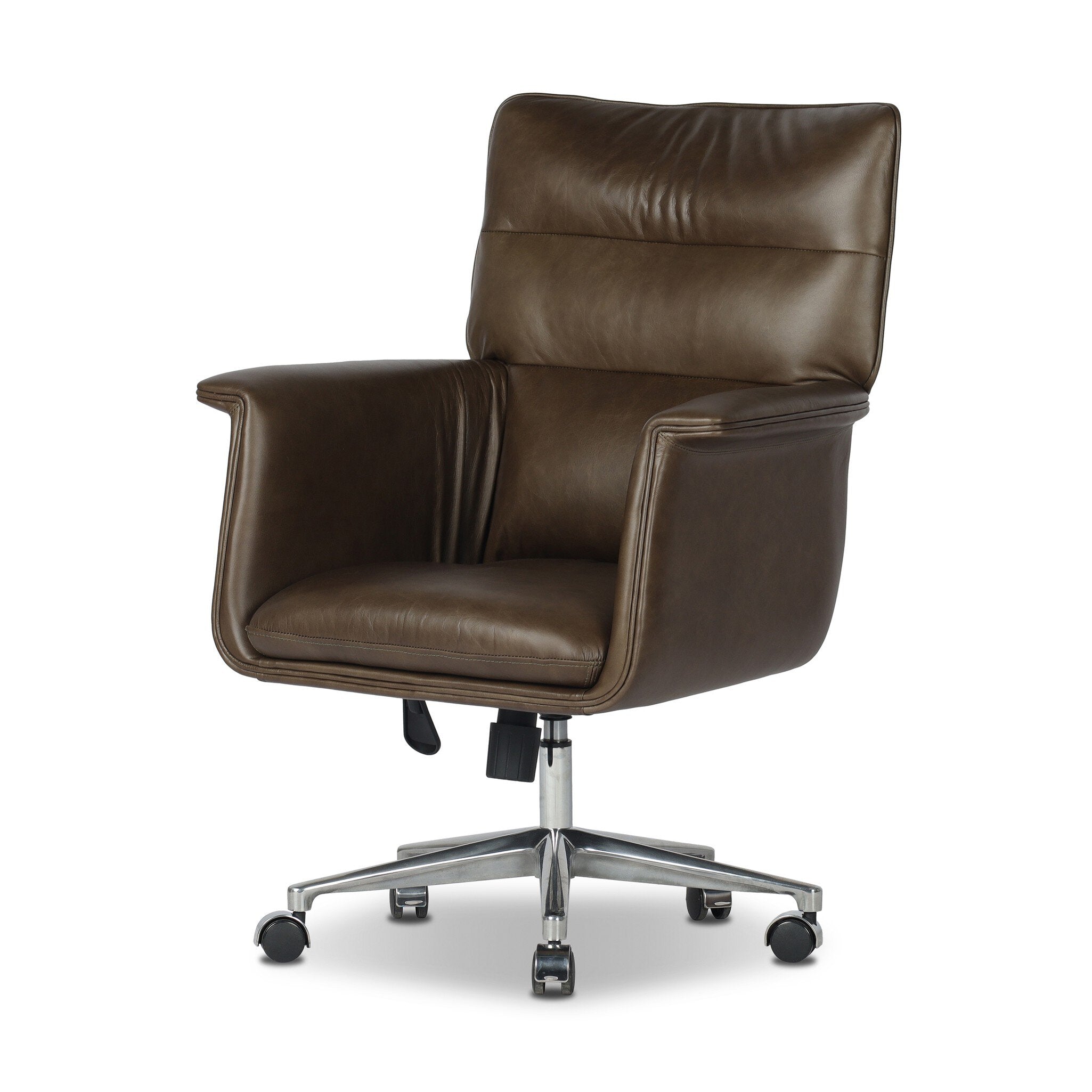 Four Hands Humphrey Desk Chair — Sonoma Olive-Polished Aluminum