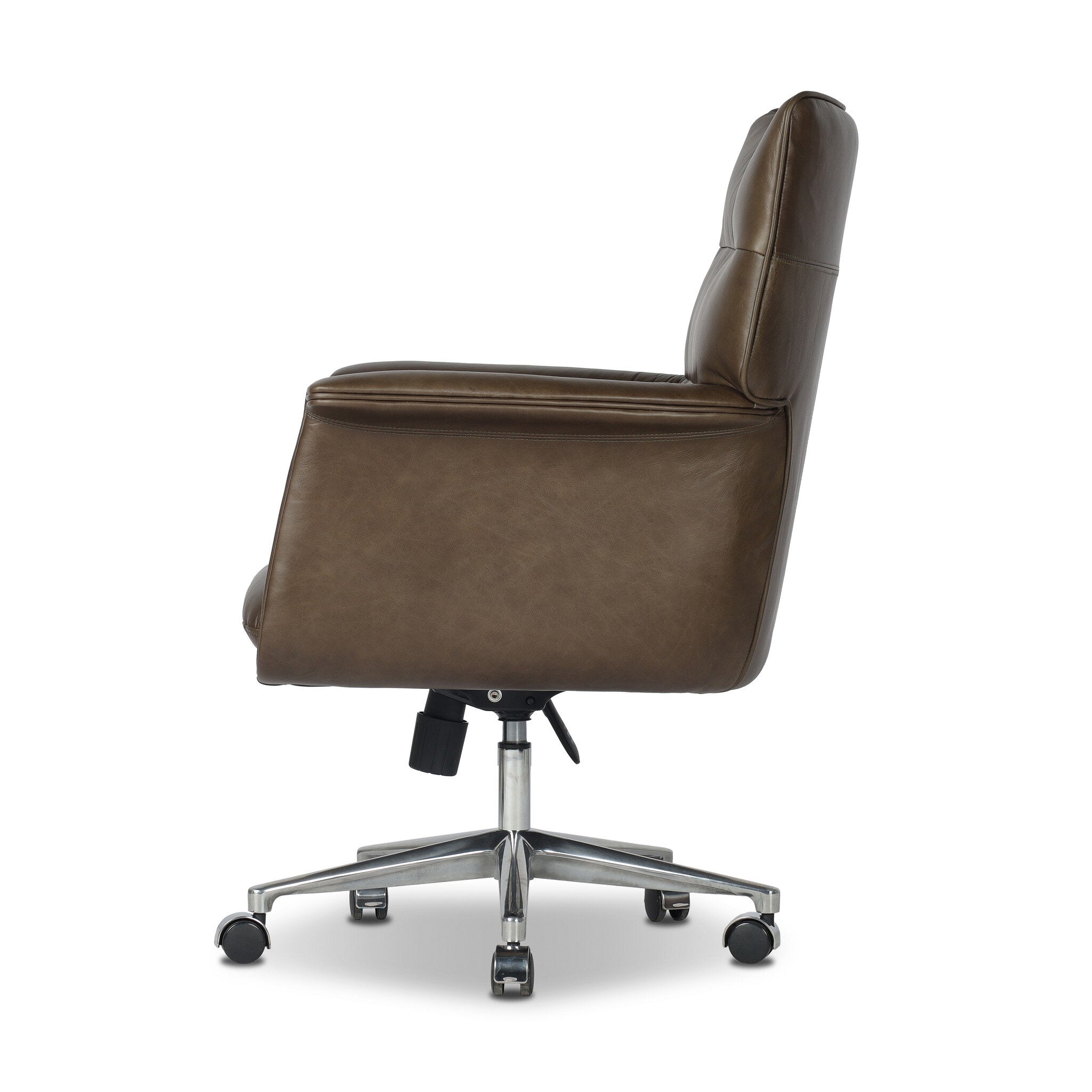 Four Hands Humphrey Desk Chair — Sonoma Olive-Polished Aluminum