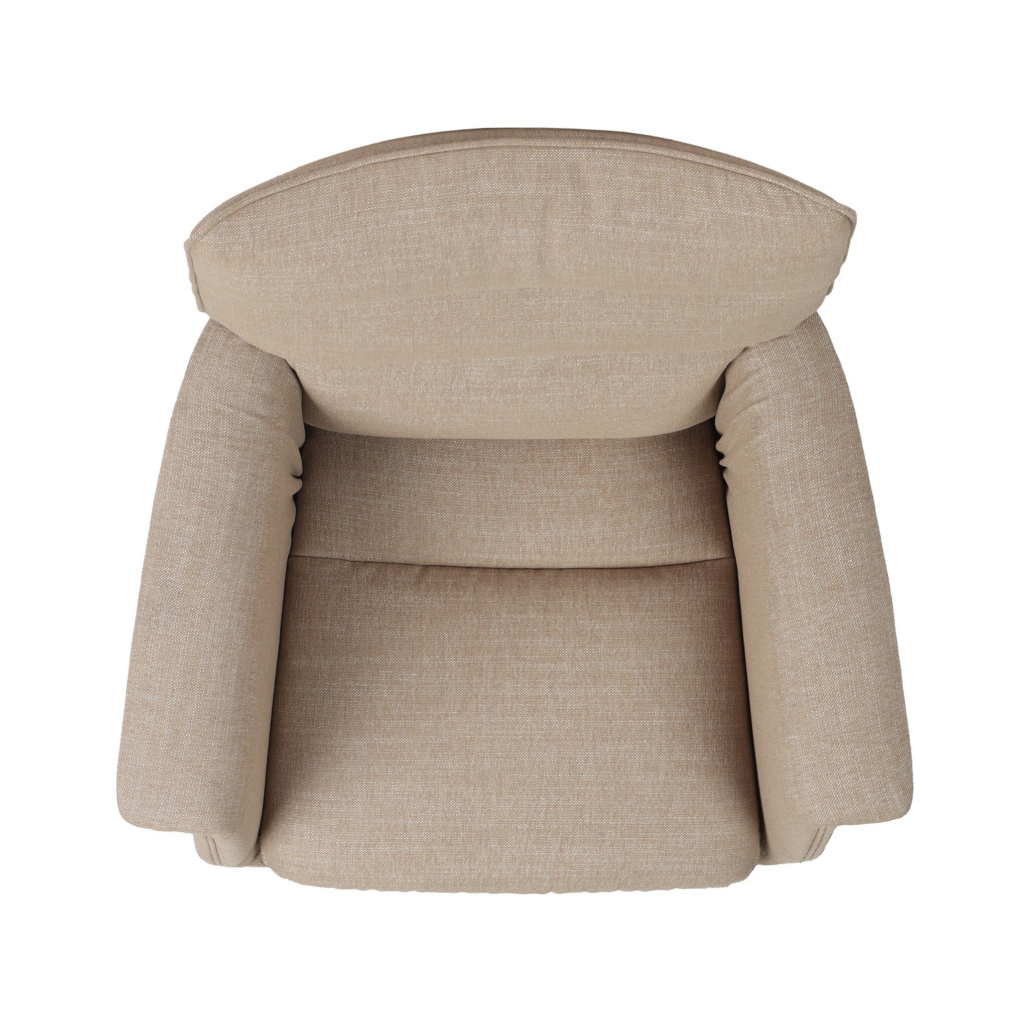 Four Hands Humphrey Desk Chair — Crypton Nomad Taupe-Polished Aluminum
