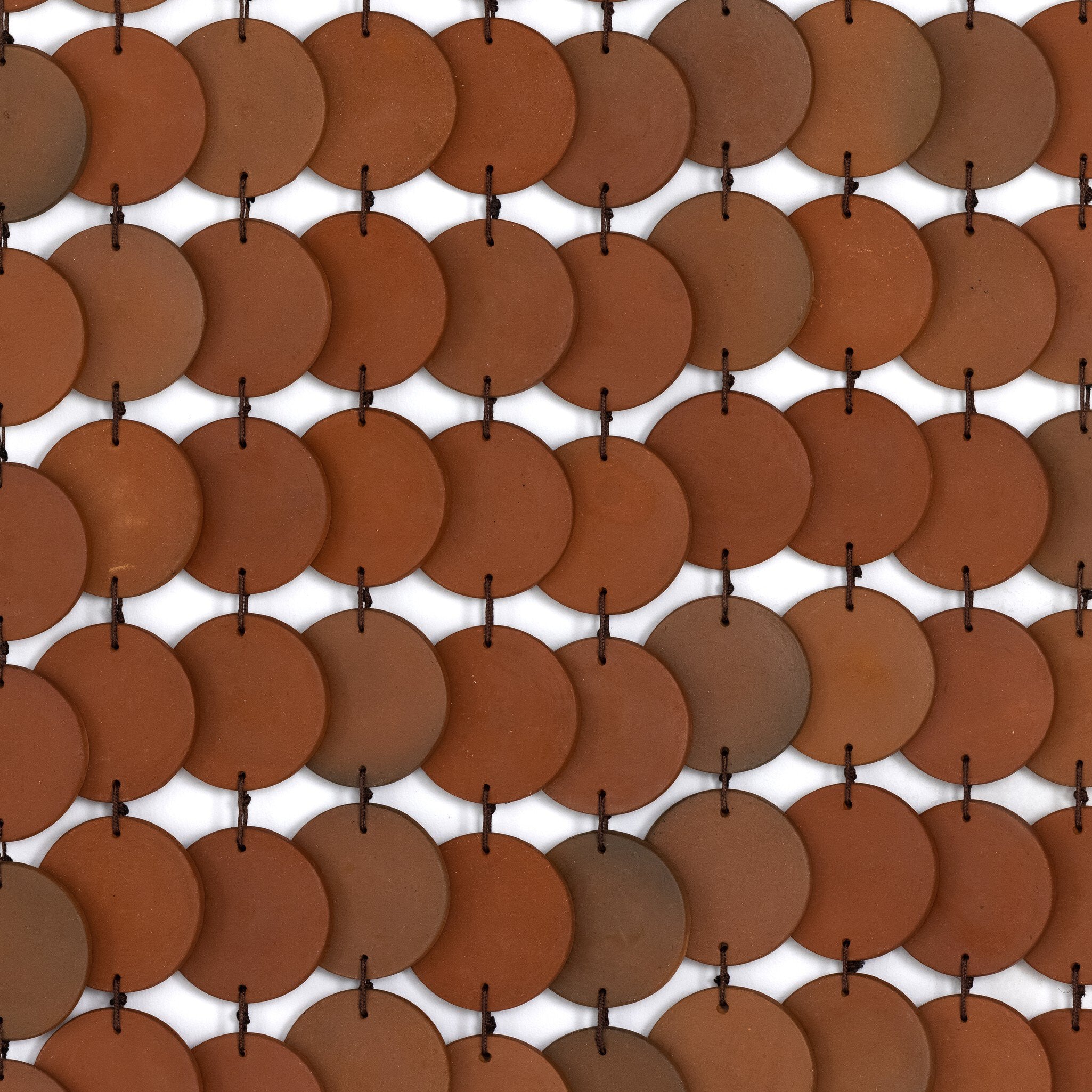 Four Hands Ceramic Wall Hanging — Terracotta-Antique Brown-Brown Rope