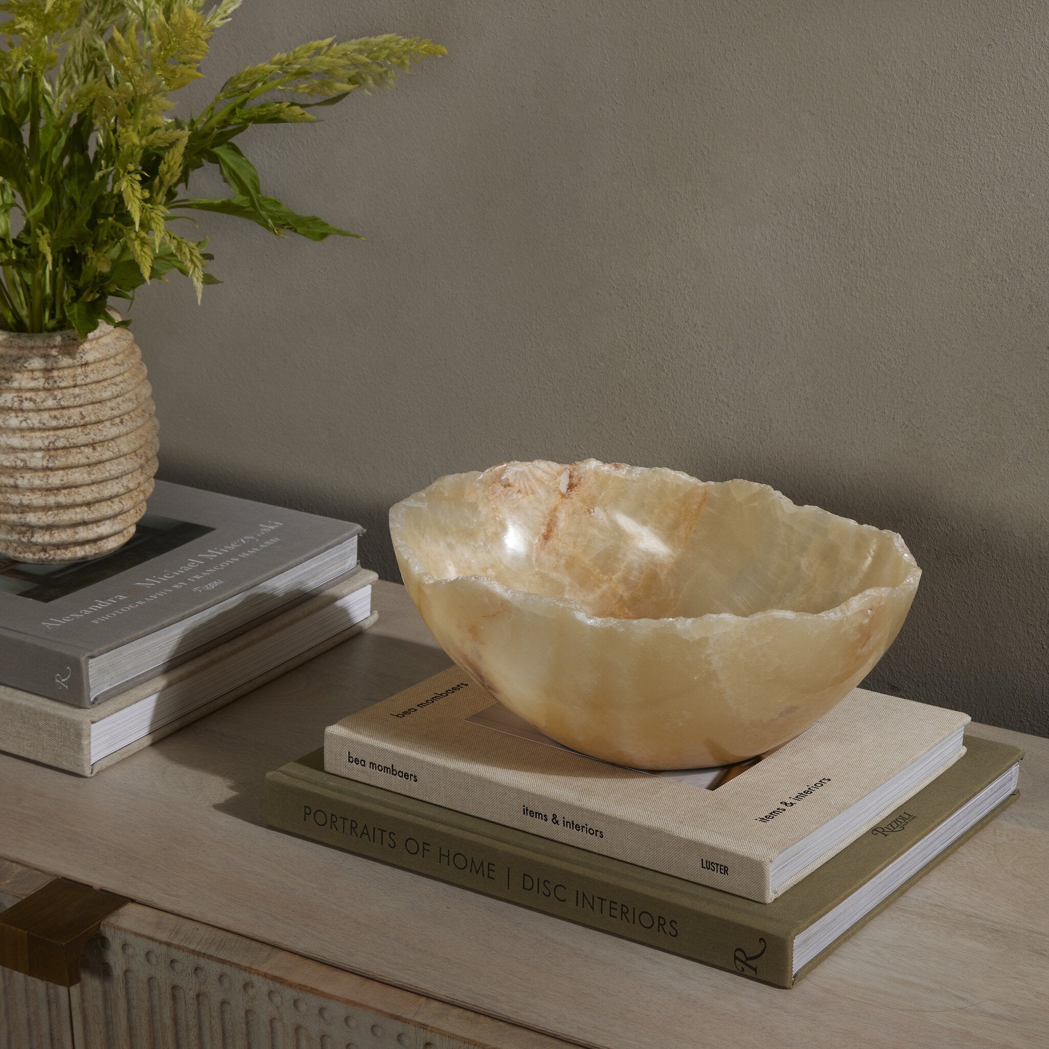 Four Hands Onyx Live Edge Bowl — Onyx