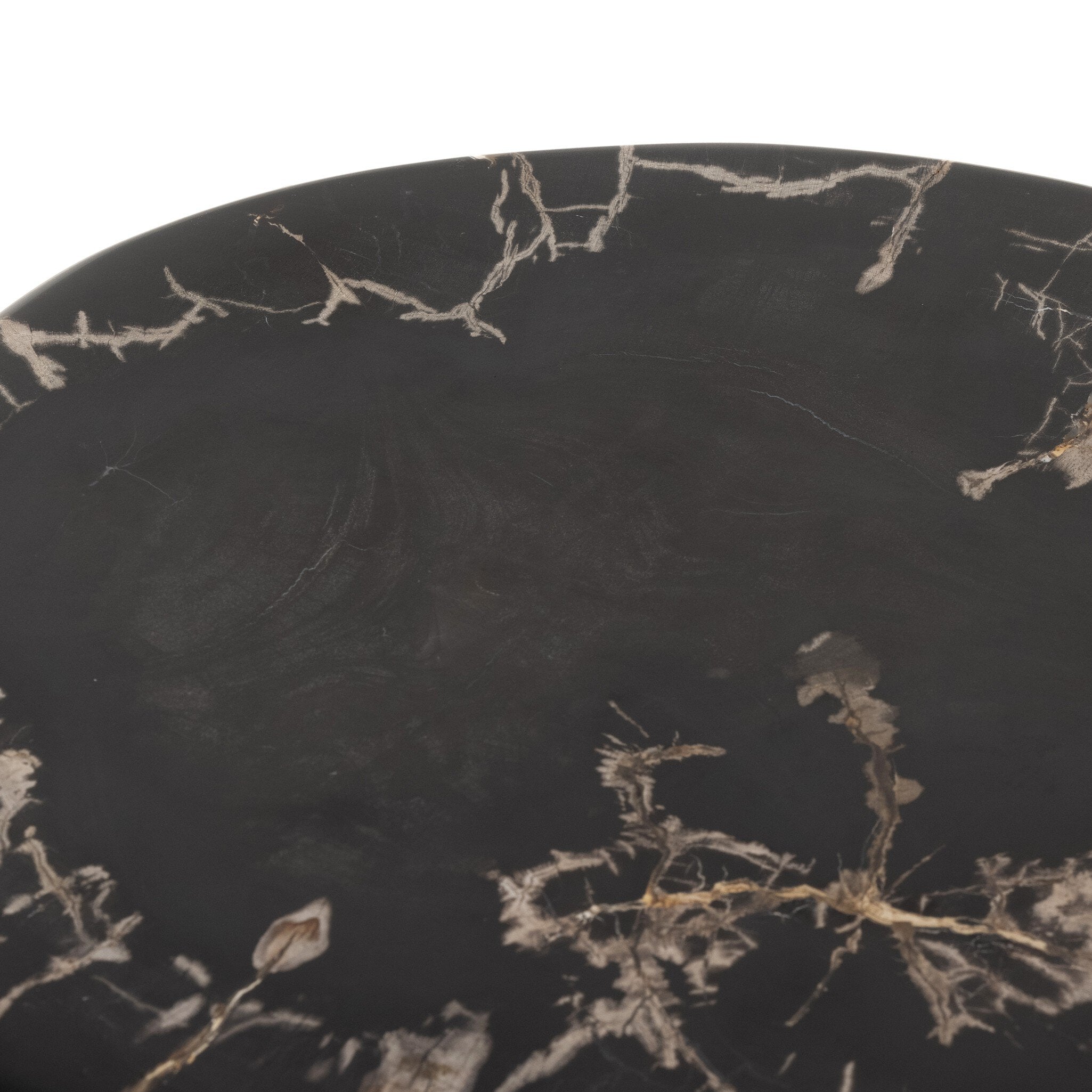 Four Hands Kos End Table — Dark Petrified Wood