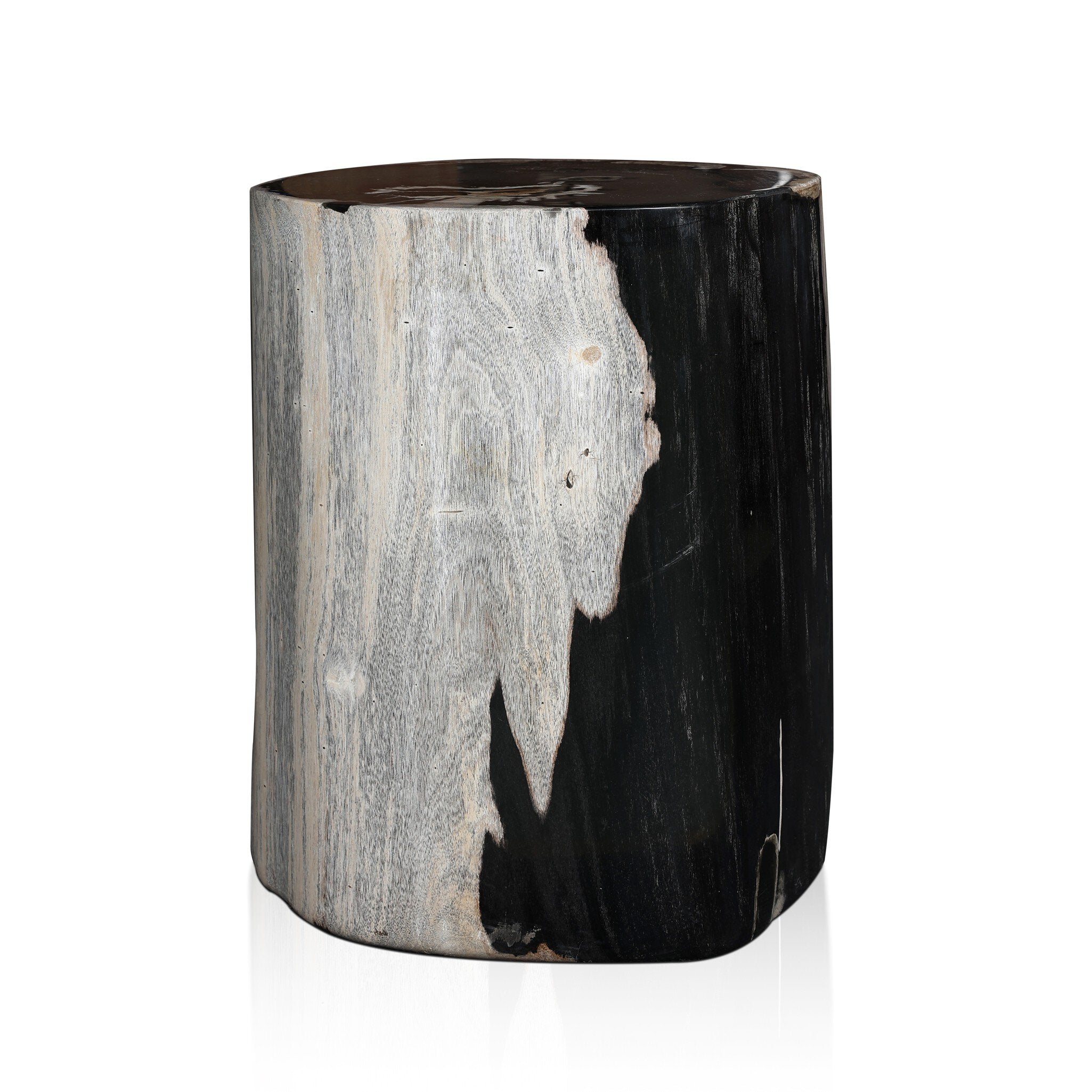 Four Hands Kos End Table — Dark Petrified Wood