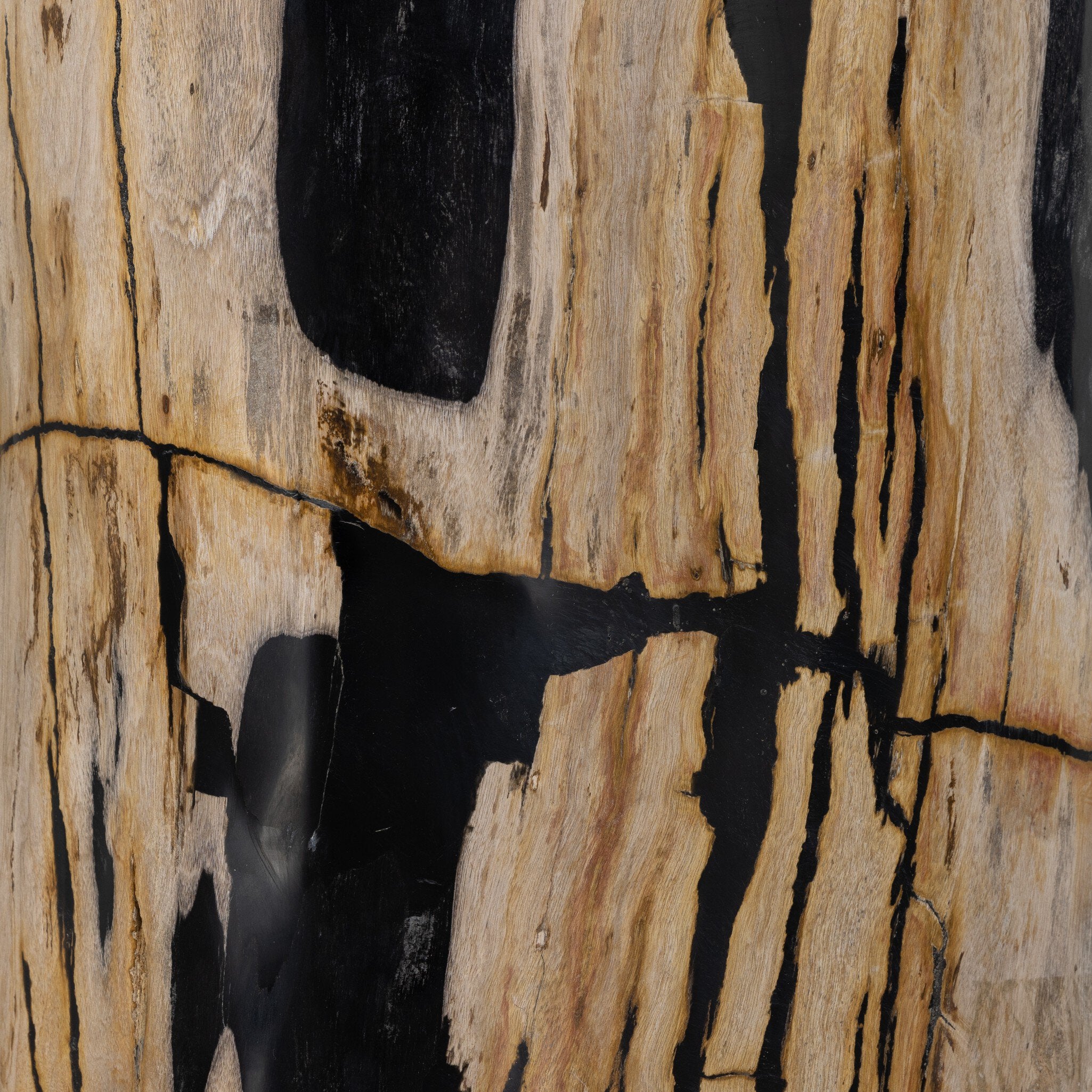 Four Hands Kos End Table — Light Petrified Wood