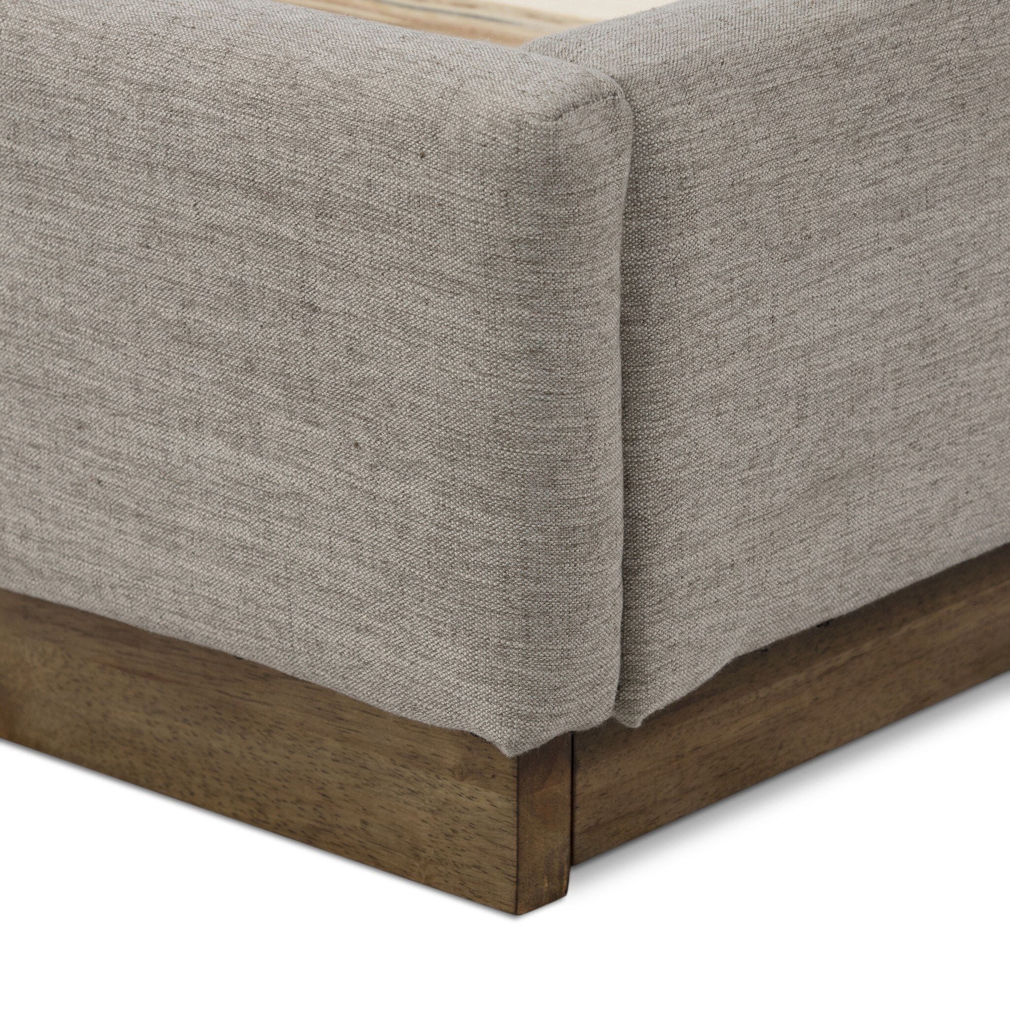 Four Hands Montgomery Bed — Savile Flannel-Weathered Sepia-Queen