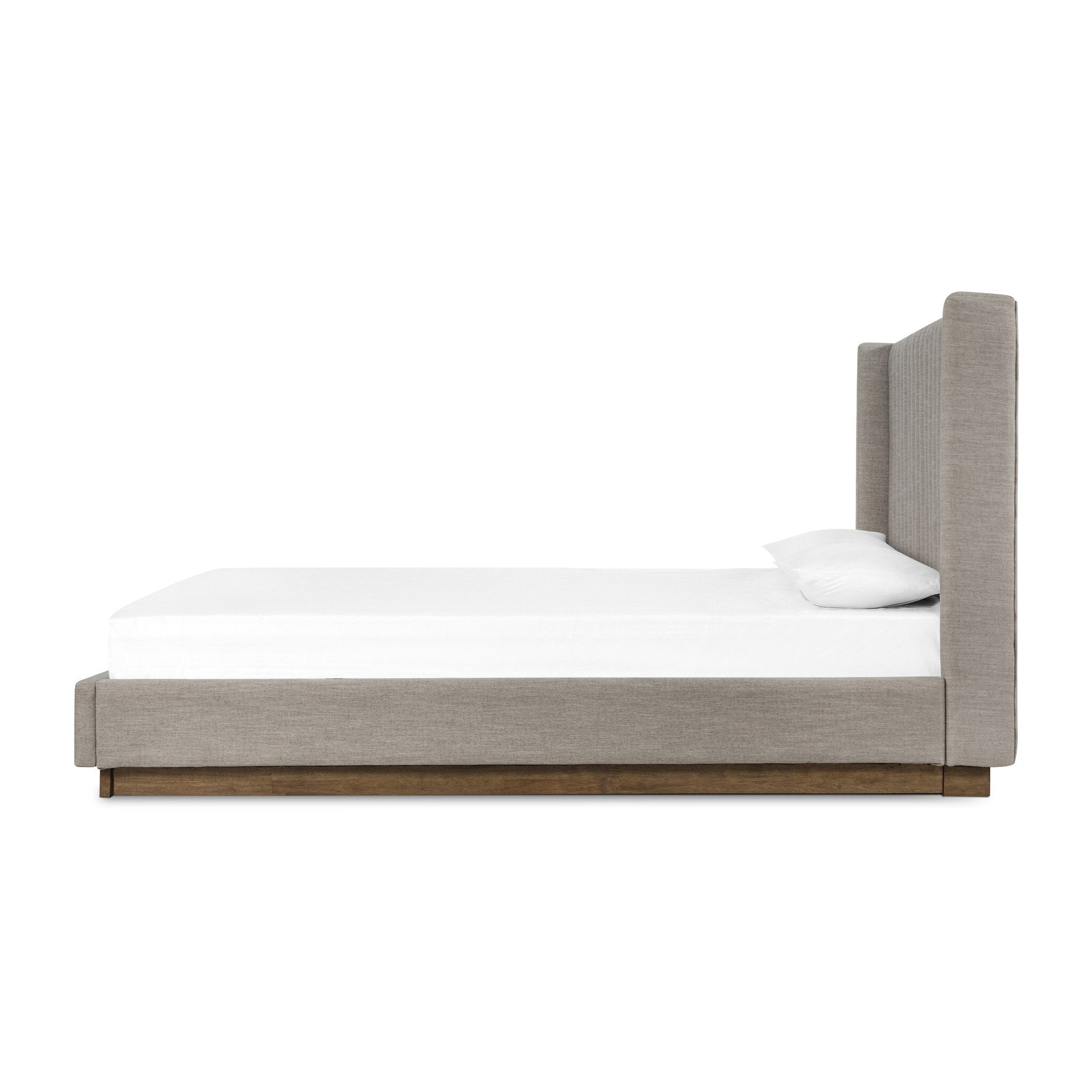 Four Hands Montgomery Bed — Savile Flannel-Weathered Sepia-King