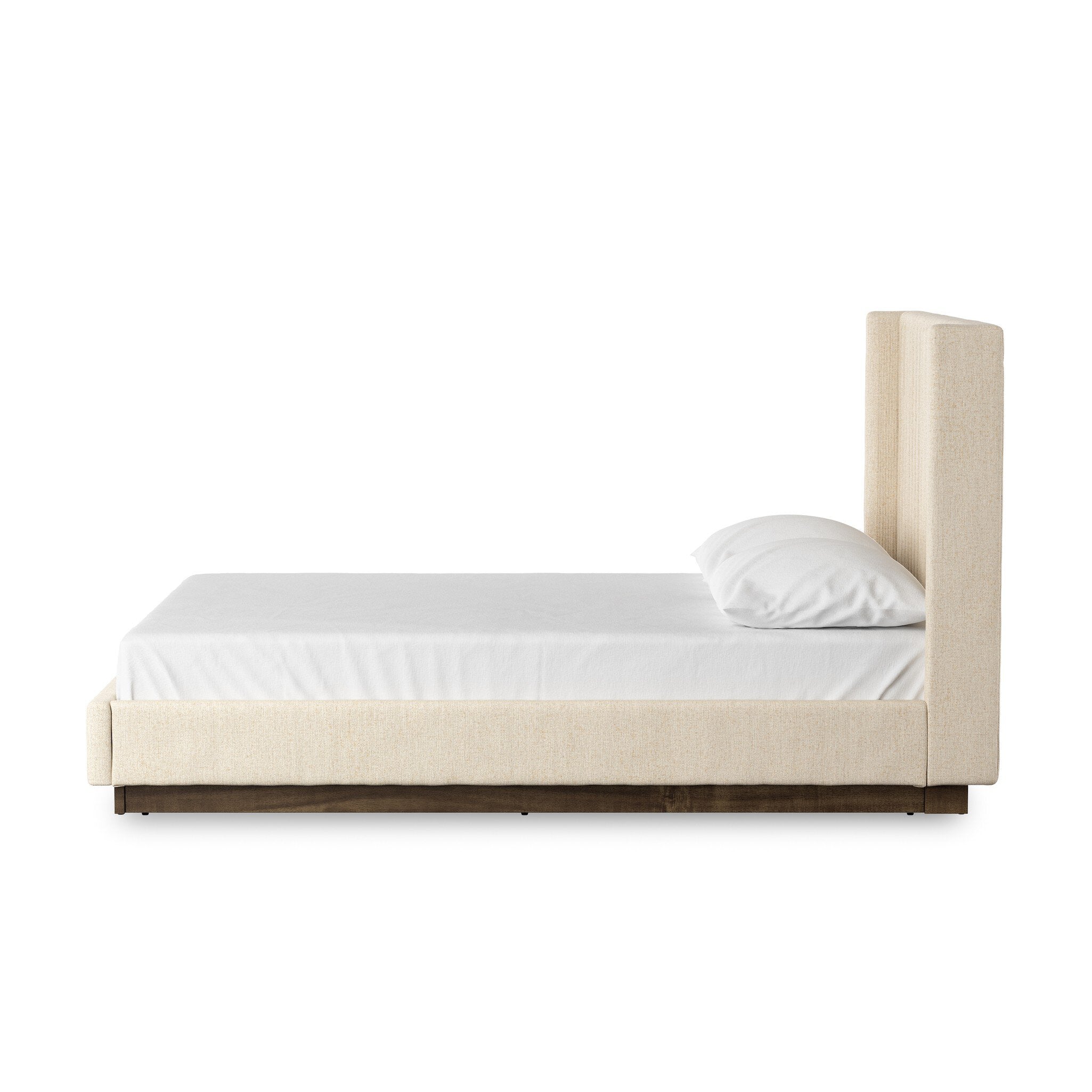 Four Hands Montgomery Bed — Thames Cream-Weathered Sepia-Queen