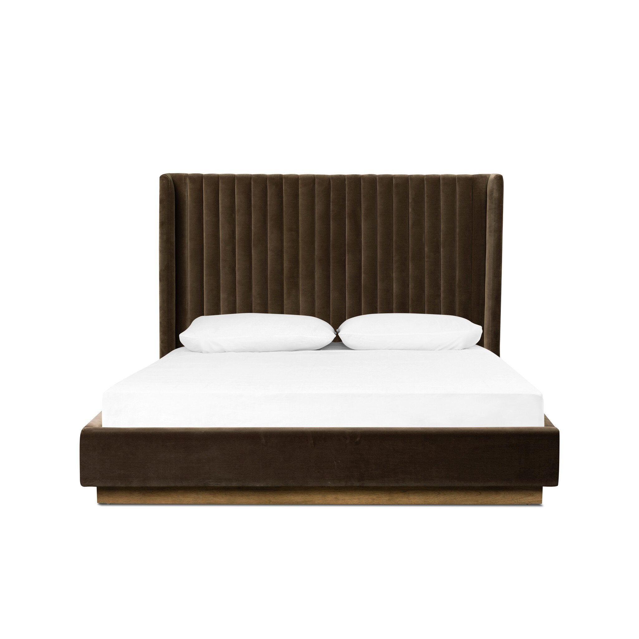 Four Hands Montgomery Bed — Surrey Mink-Weathered Sepia-Queen