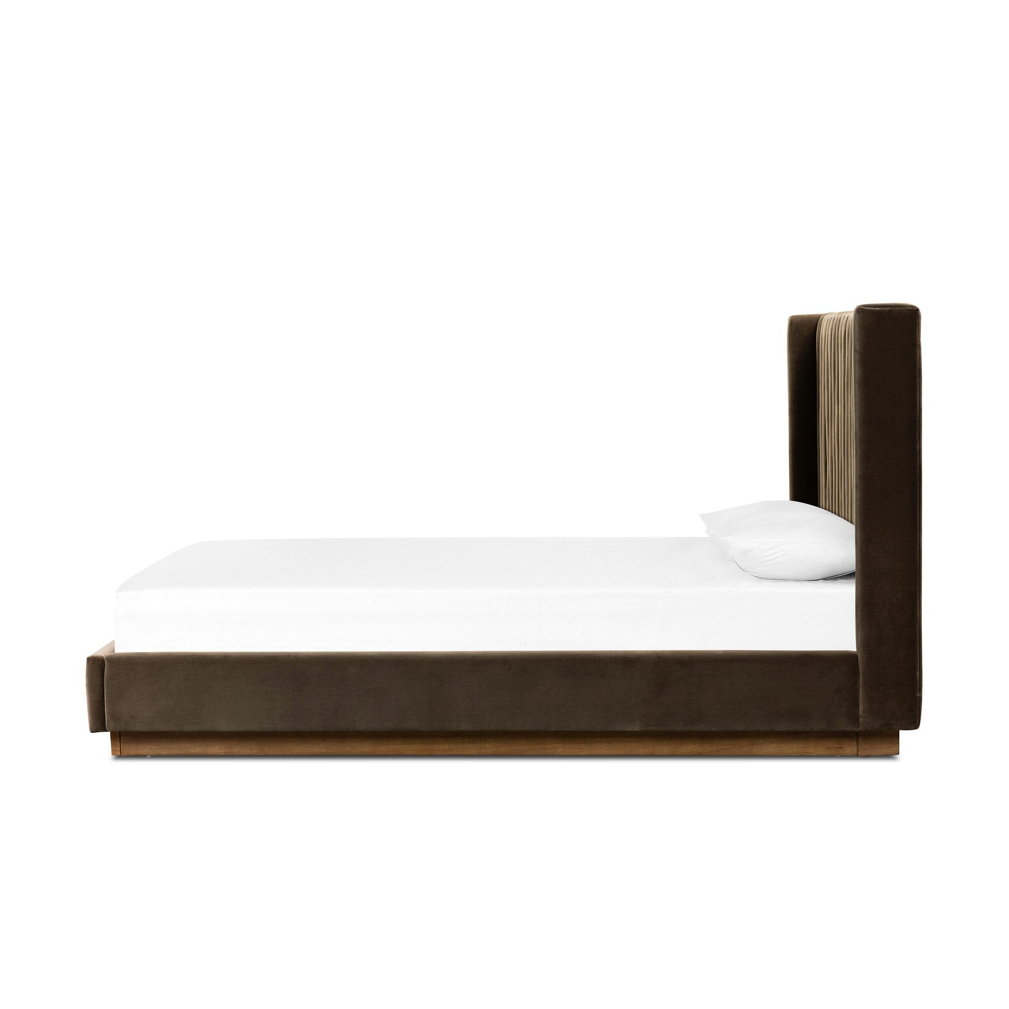Four Hands Montgomery Bed — Surrey Mink-Weathered Sepia-Queen