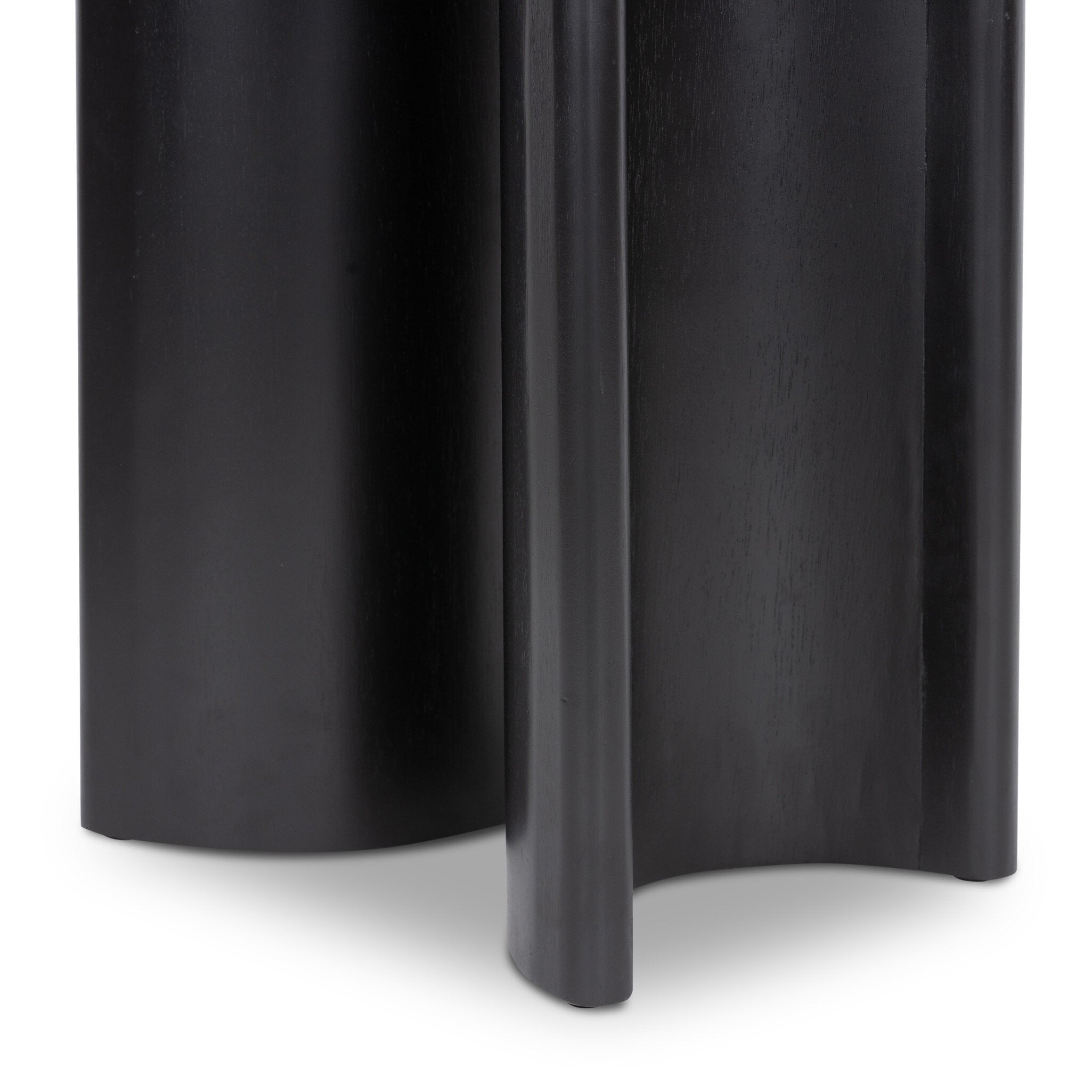 Four Hands Paden End Table — Aged Black Acacia-Aged Black Acacia Solid