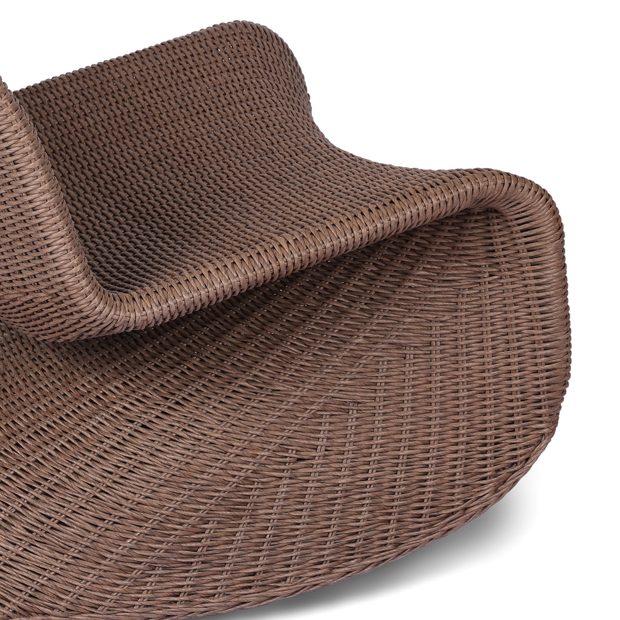 Four Hands Portia Outdoor Rocking Chair — Tanned Weave