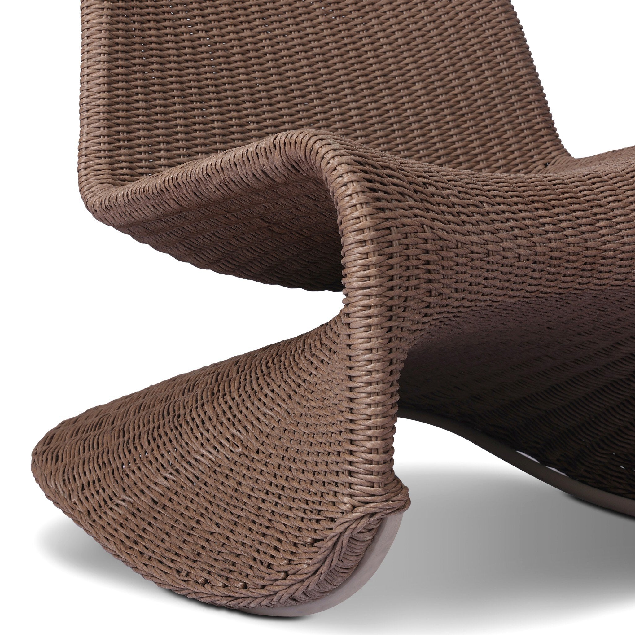 Four Hands Portia Outdoor Rocking Chair — Tanned Weave