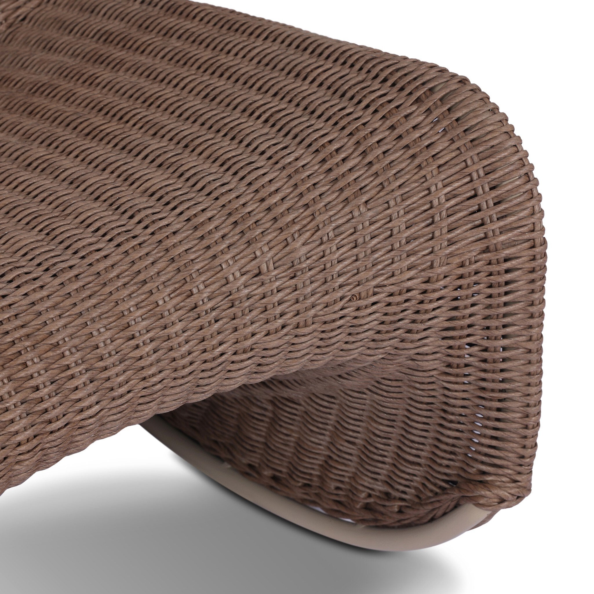 Four Hands Portia Outdoor Rocking Chair — Tanned Weave