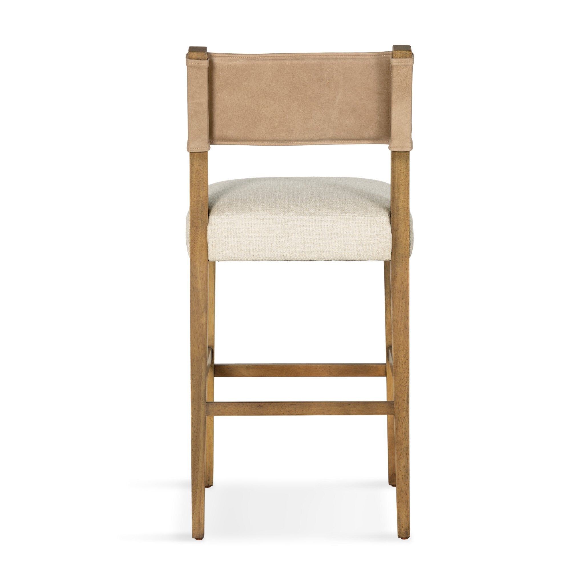 Four Hands Ferris Bar + Counter Stool — Winchester Beige-Thames Cream-Burnished Parawood-Bar