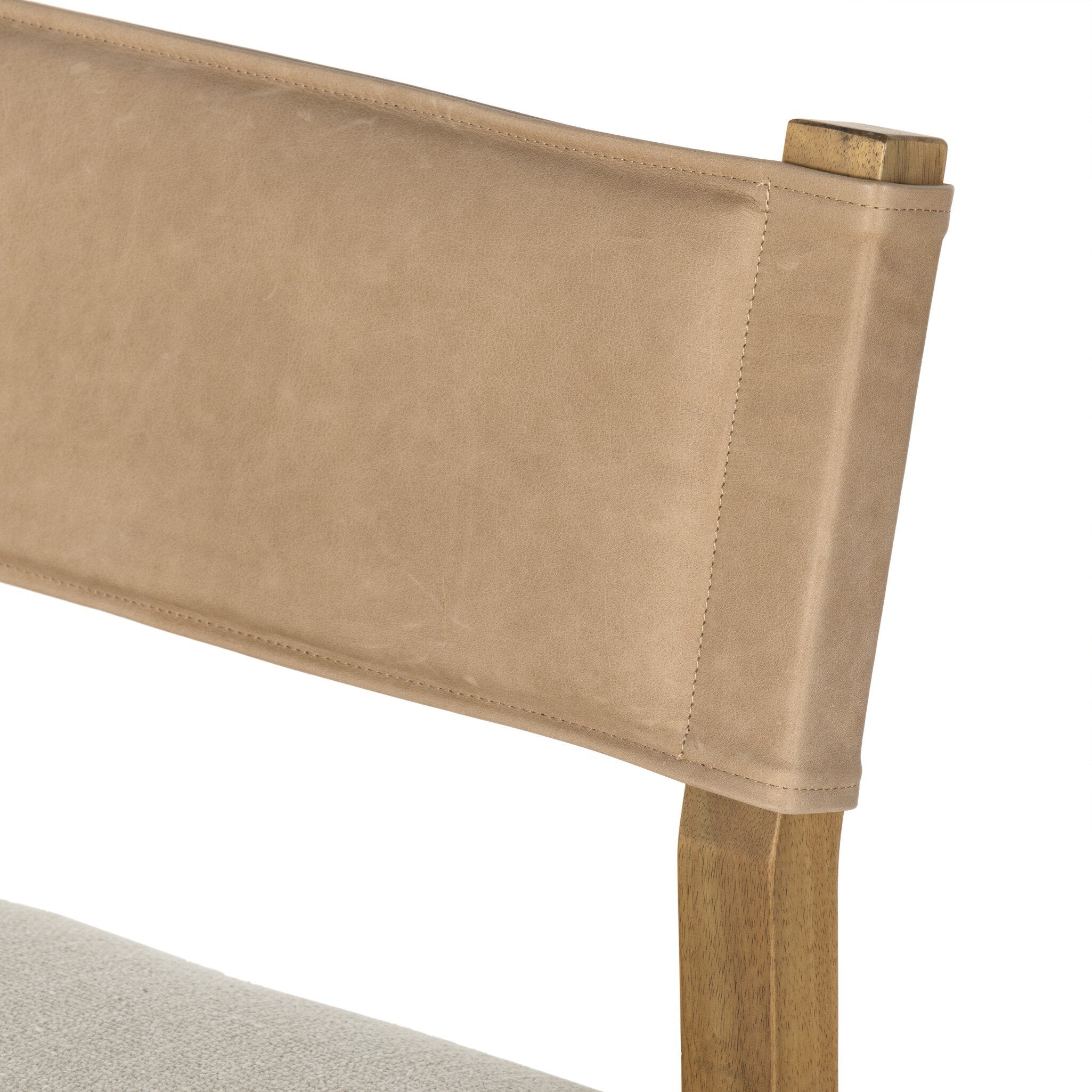 Four Hands Ferris Bar + Counter Stool — Winchester Beige-Thames Cream-Burnished Parawood-Bar