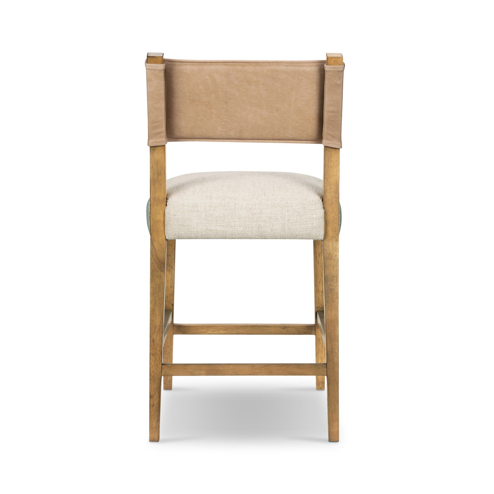 Four Hands Ferris Bar + Counter Stool — Winchester Beige-Thames Cream-Burnished Parawood-Counter