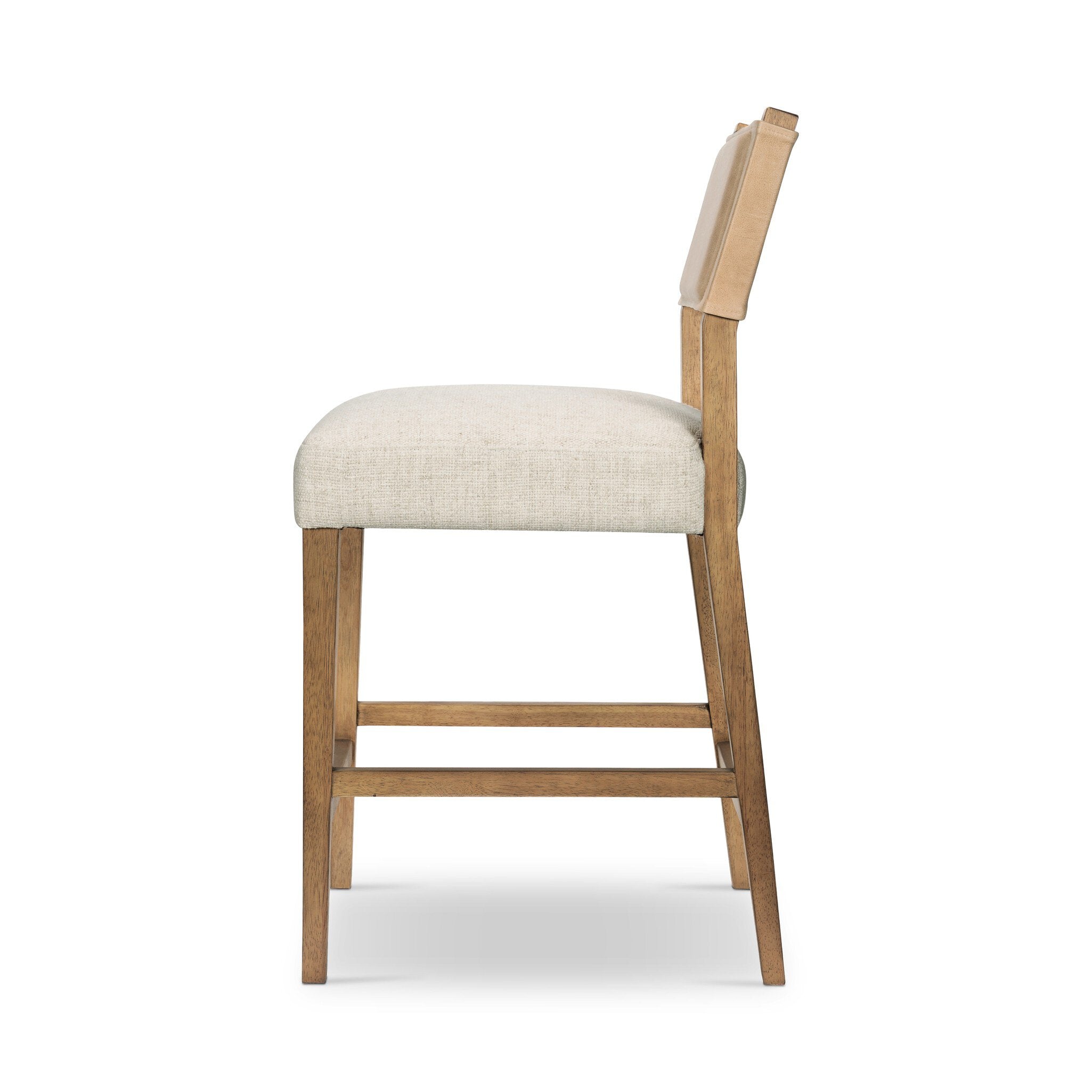 Four Hands Ferris Bar + Counter Stool — Winchester Beige-Thames Cream-Burnished Parawood-Counter