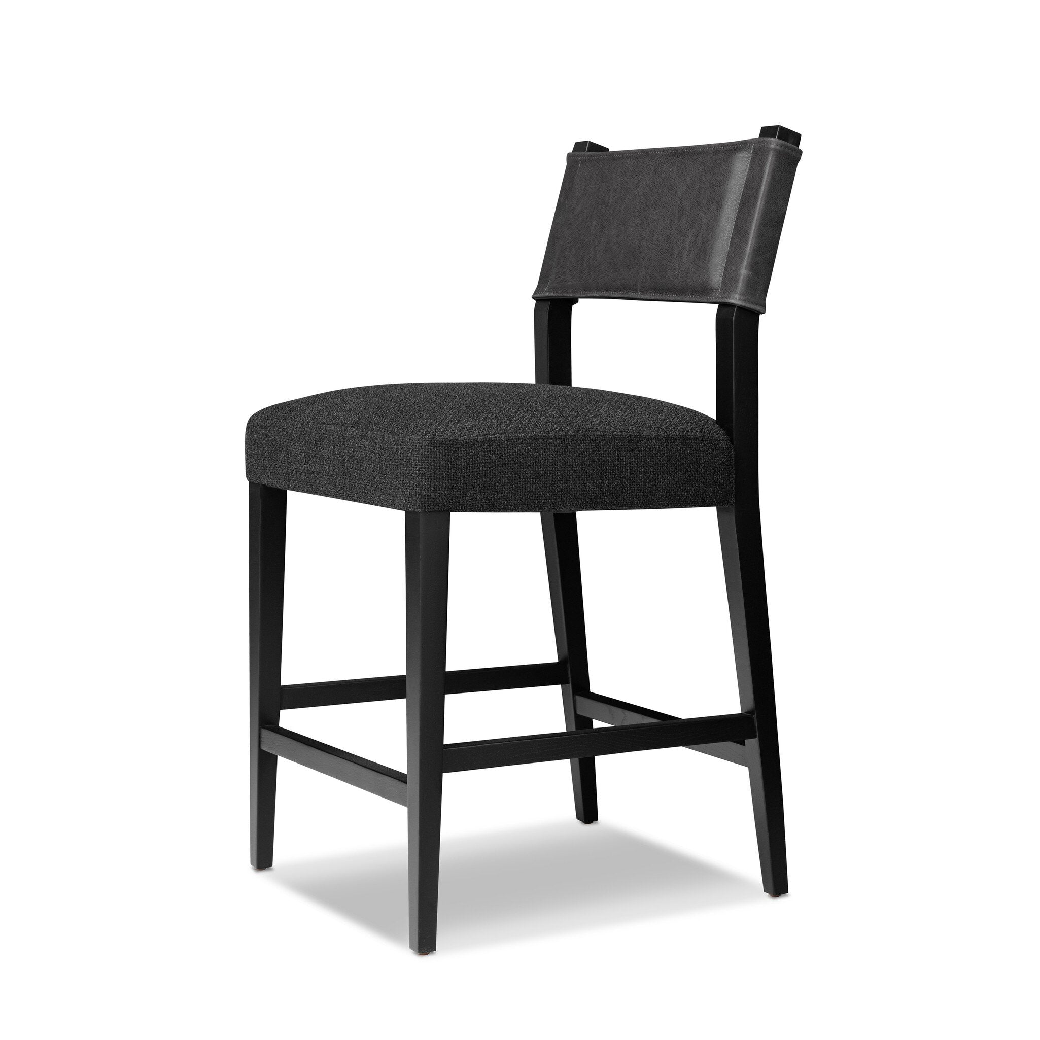 Four Hands Ferris Bar + Counter Stool — Palermo Black-Gibson Black-Black Ash-Counter