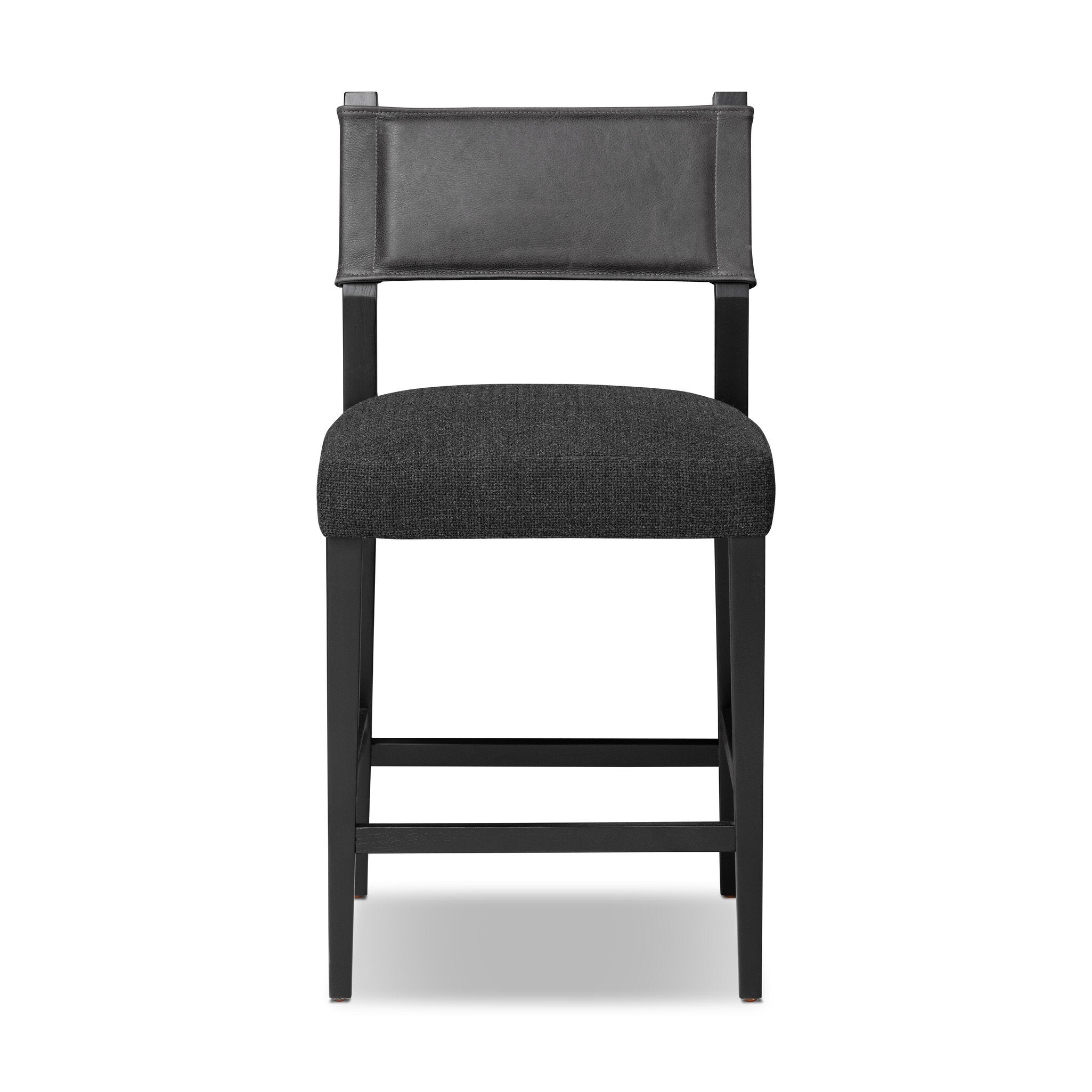 Four Hands Ferris Bar + Counter Stool — Palermo Black-Gibson Black-Black Ash-Counter