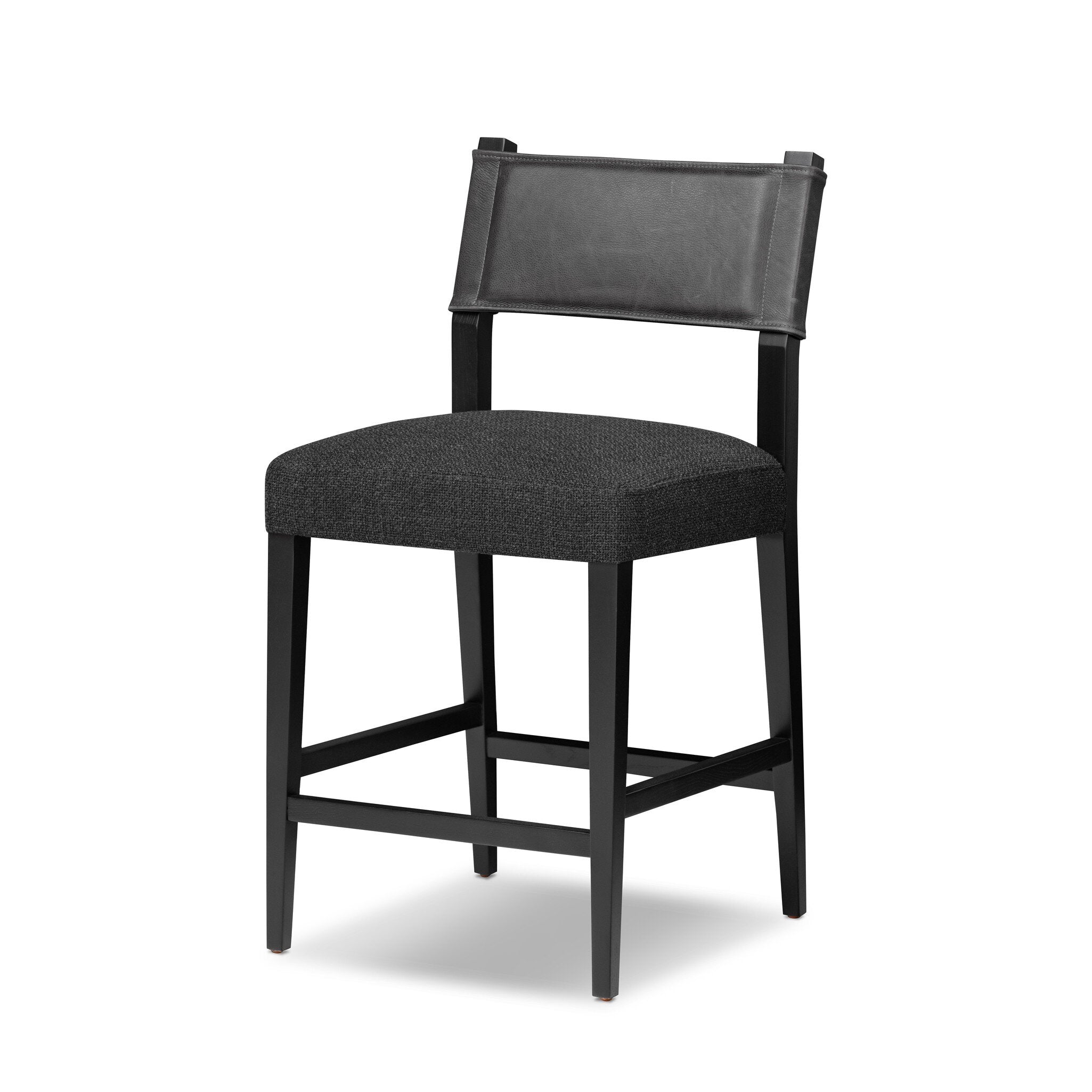 Four Hands Ferris Bar + Counter Stool — Palermo Black-Gibson Black-Black Ash-Counter