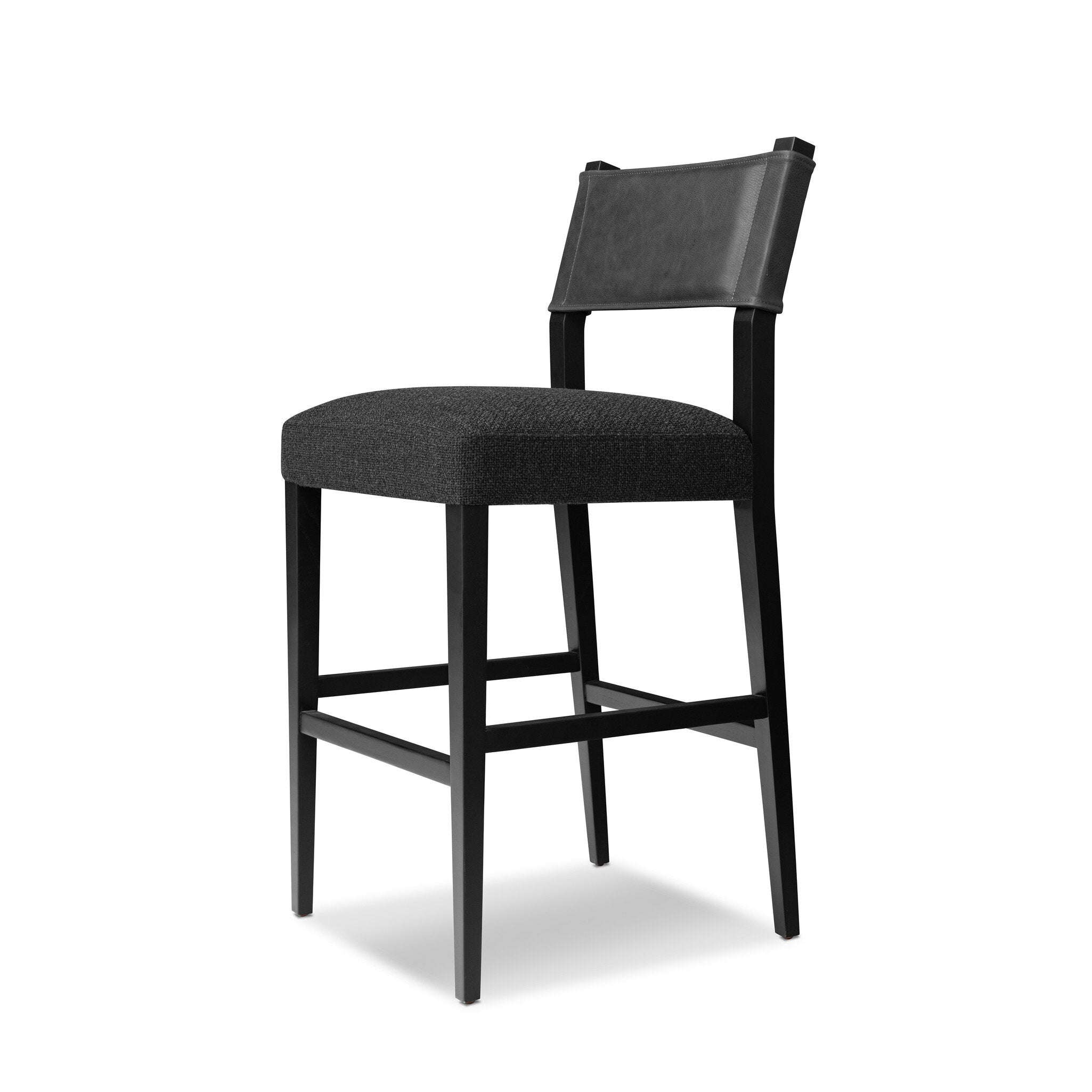 Four Hands Ferris Bar + Counter Stool — Palermo Black-Gibson Black-Black Ash-Bar